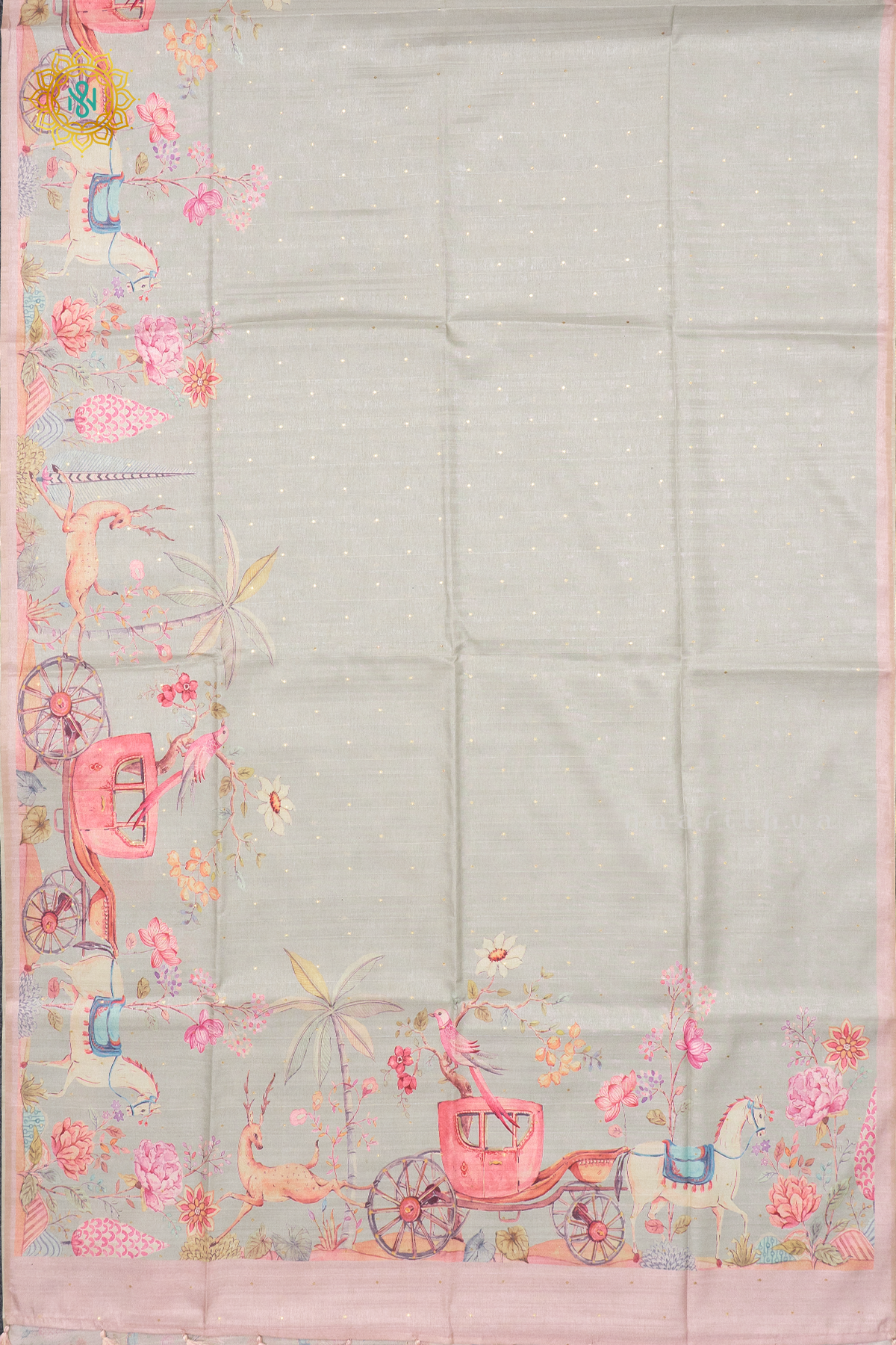 PISTA GREEN WITH PEACH - EMI TUSSAR