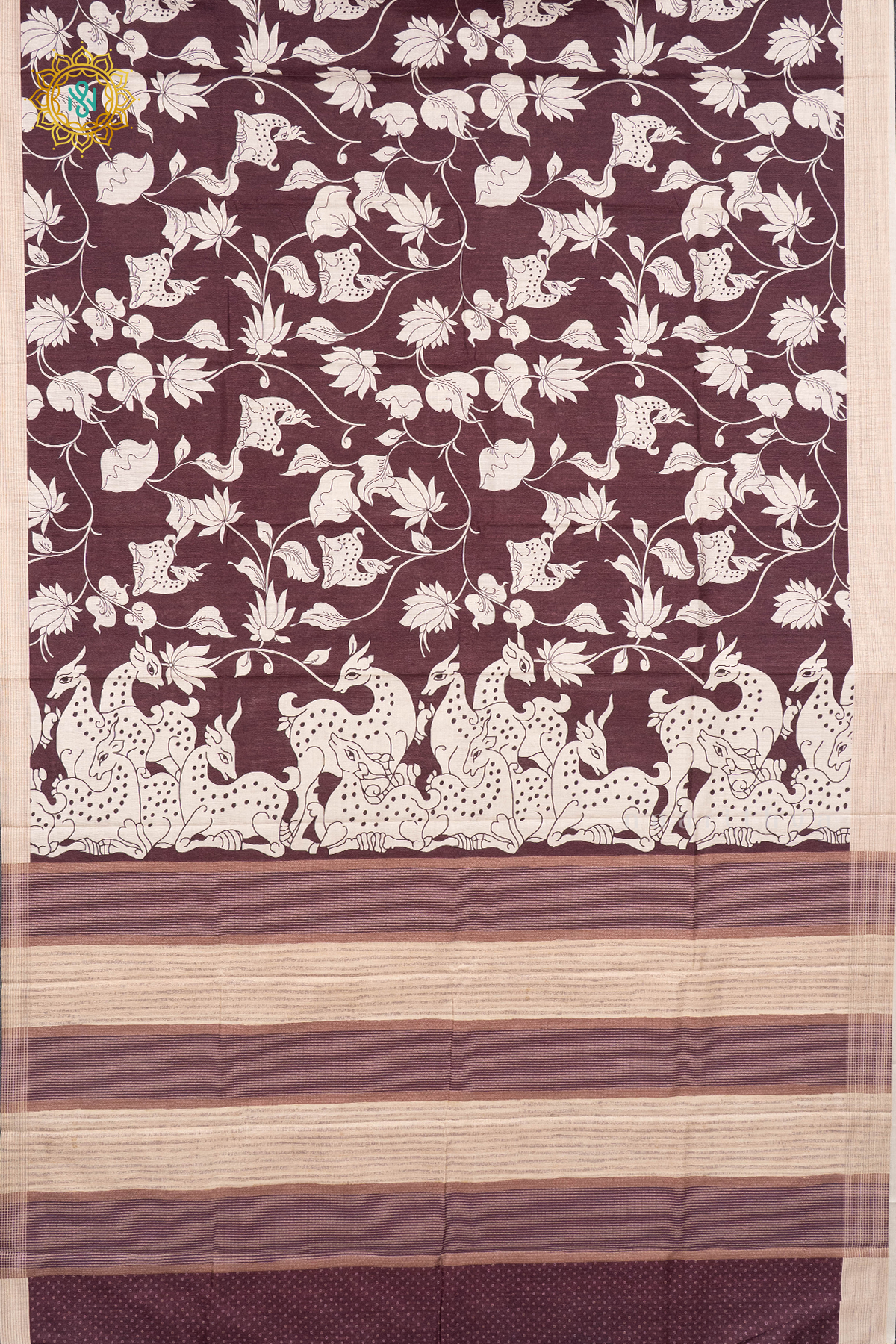 BROWN WITH OFF WHITE - KOTHA TUSSAR