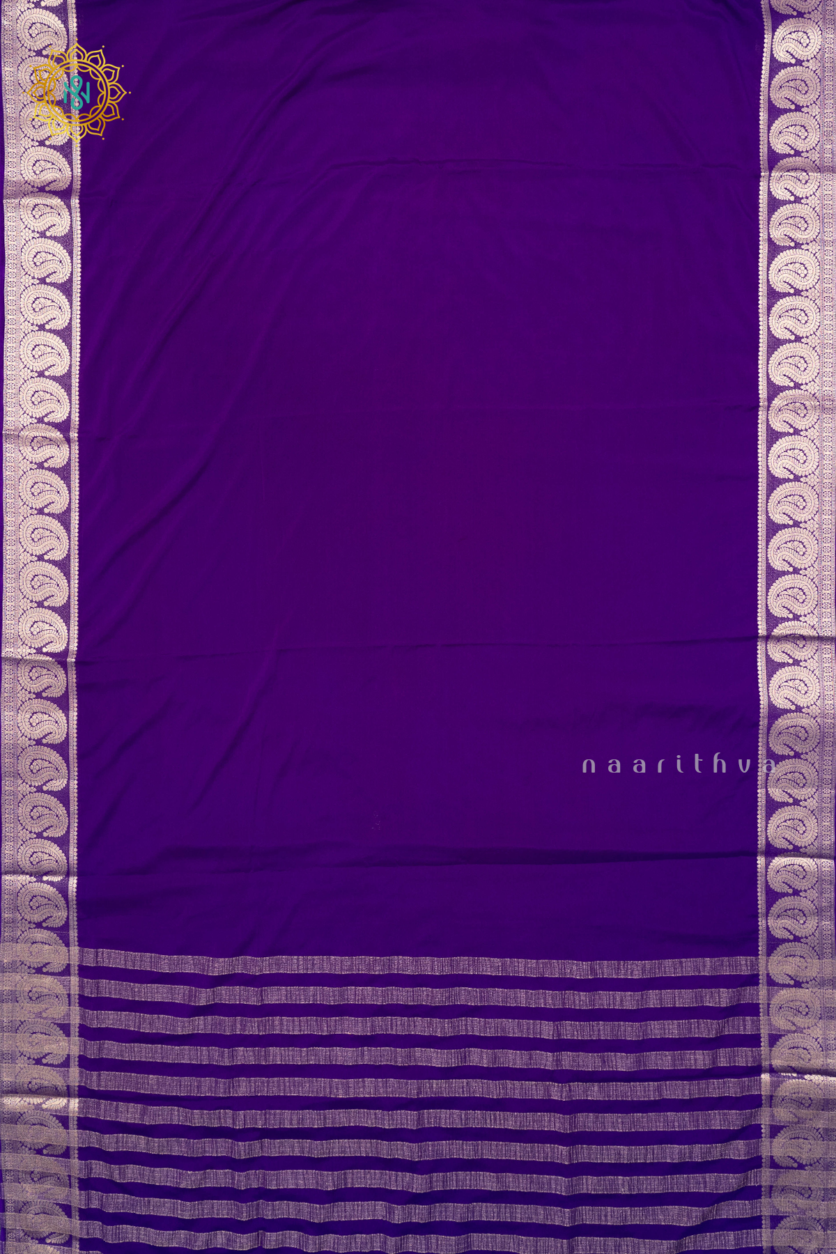 PURPLE - SEMI MYSORE CREPE SILK