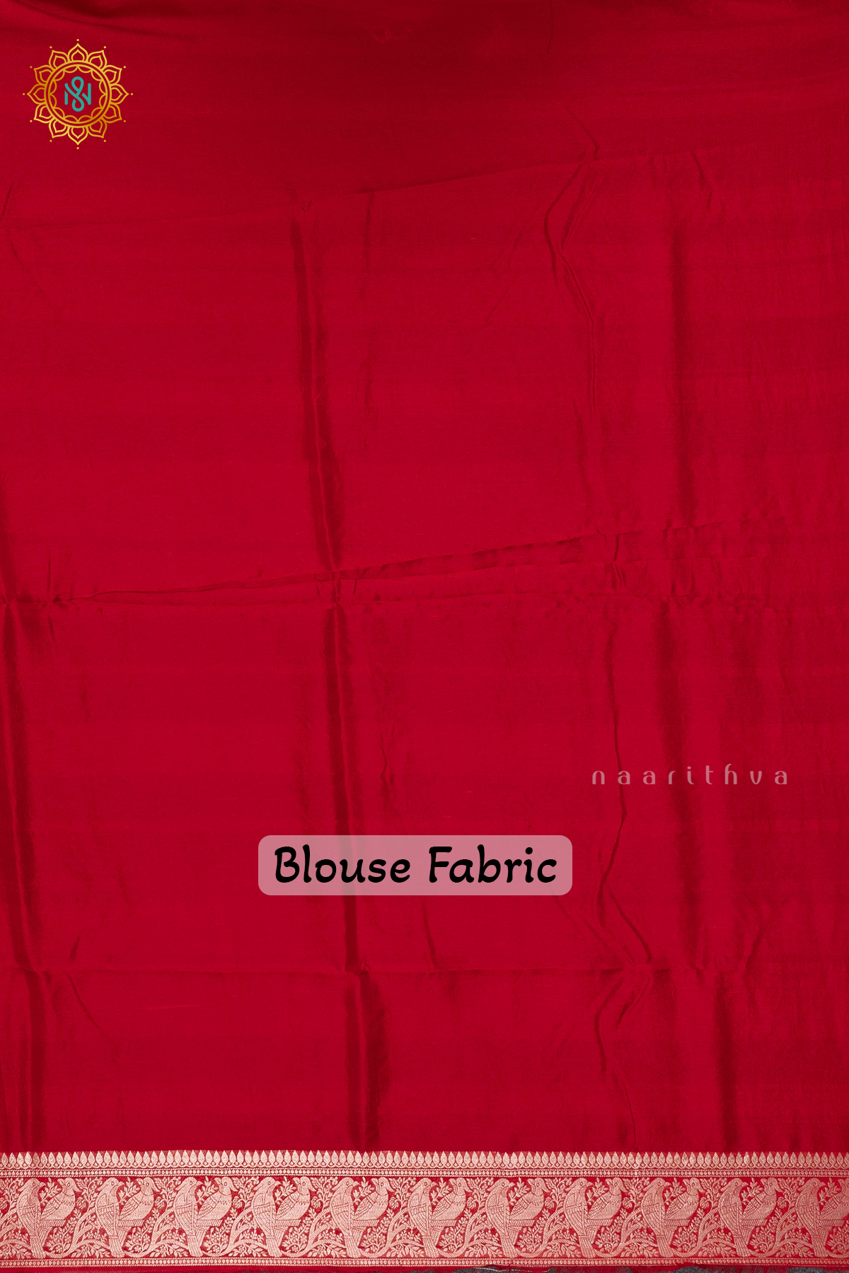 RED - SEMI TUSSAR SILK