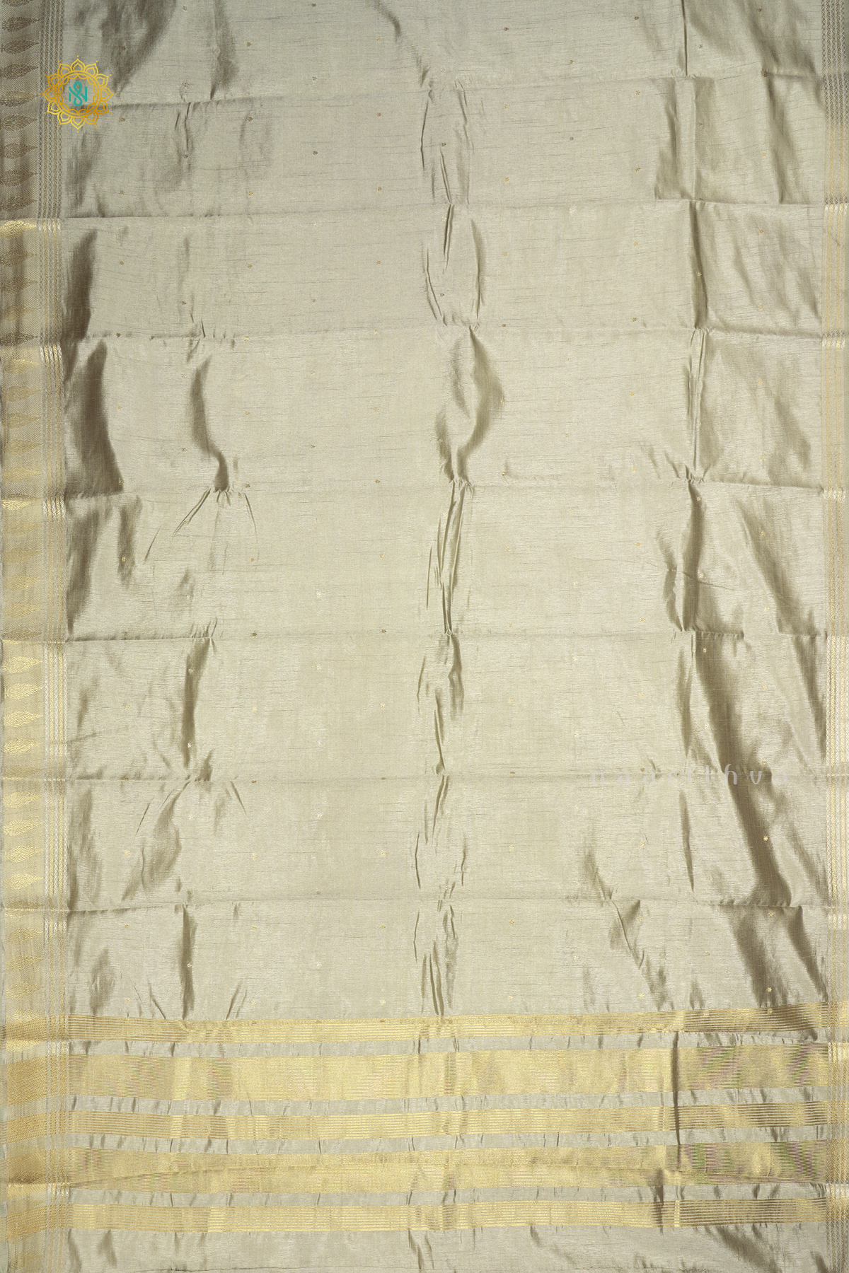 SAGE GREEN - SEMI RAW SILK