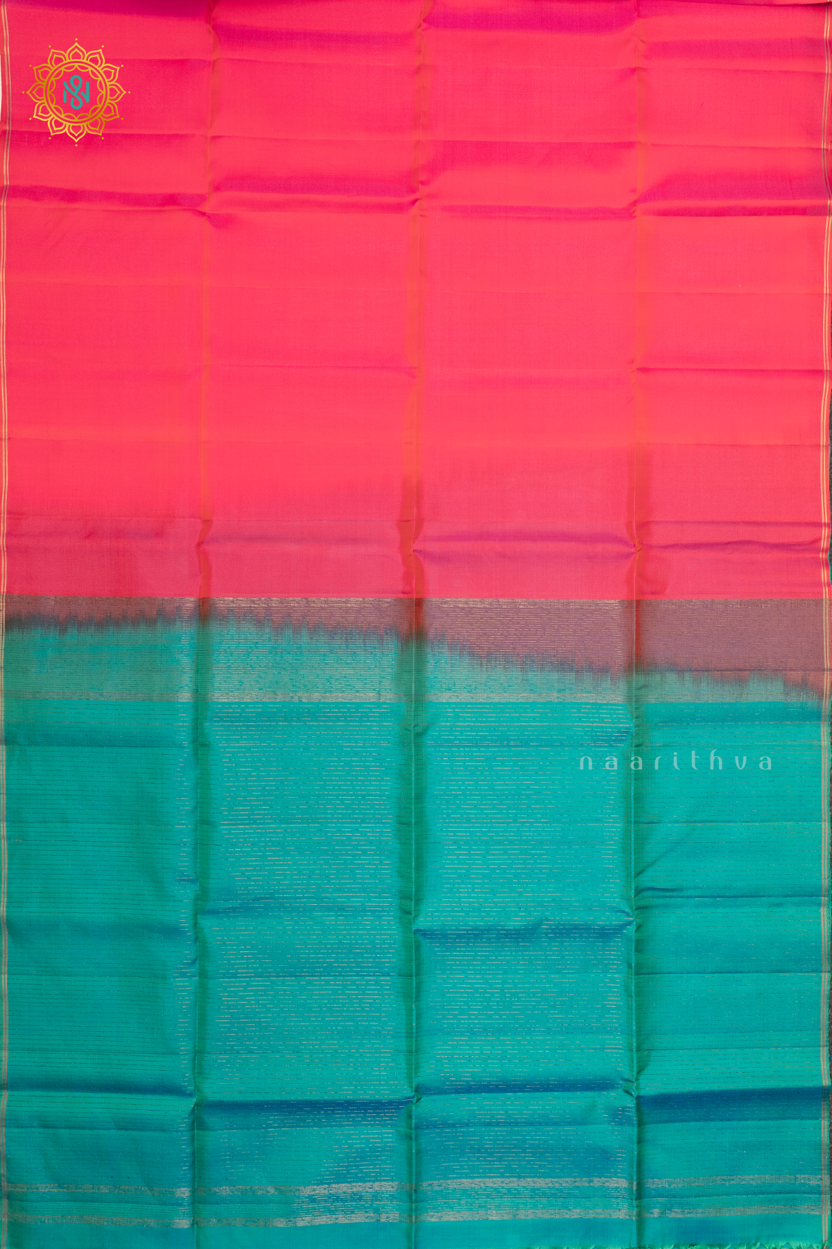 DUAL SHADE OF PINK WITH SKY BLUE - PURE KANJIAVARAM SOFT SILK