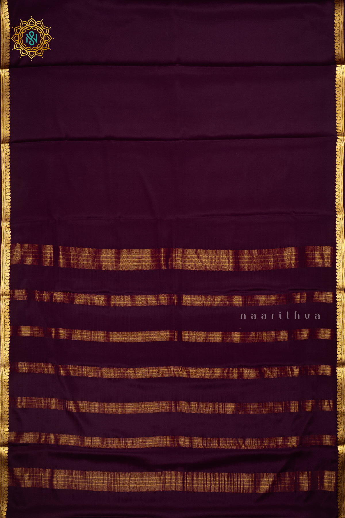 DEEP WINE - PURE MYSORE CREPE SILK