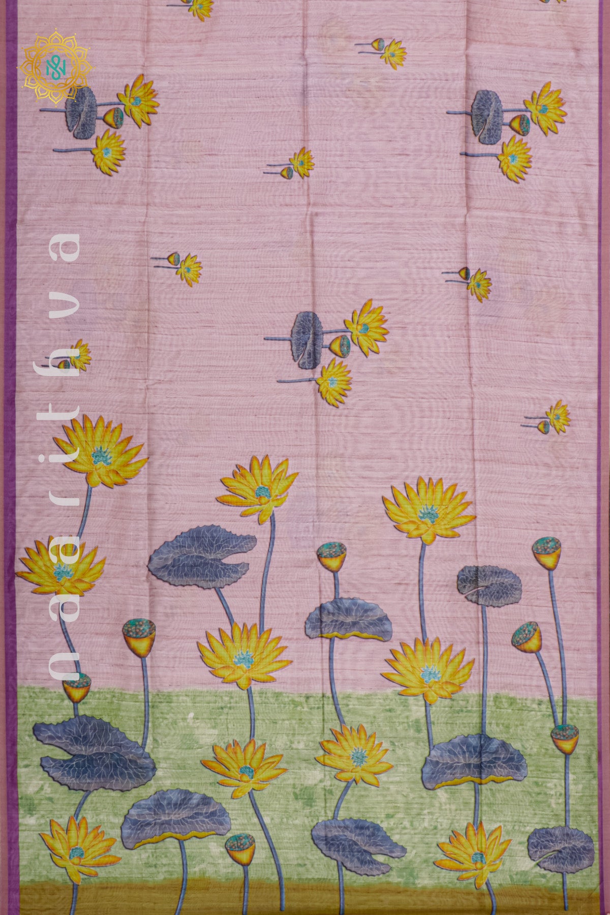 LIGHT PINK WITH MAGENTA - SEMI TUSSAR