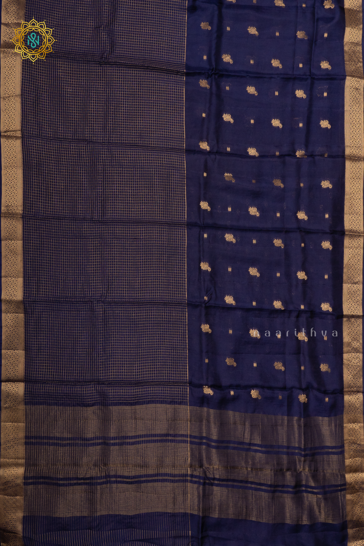 NAVY BLUE - SEMI CREPE SILK