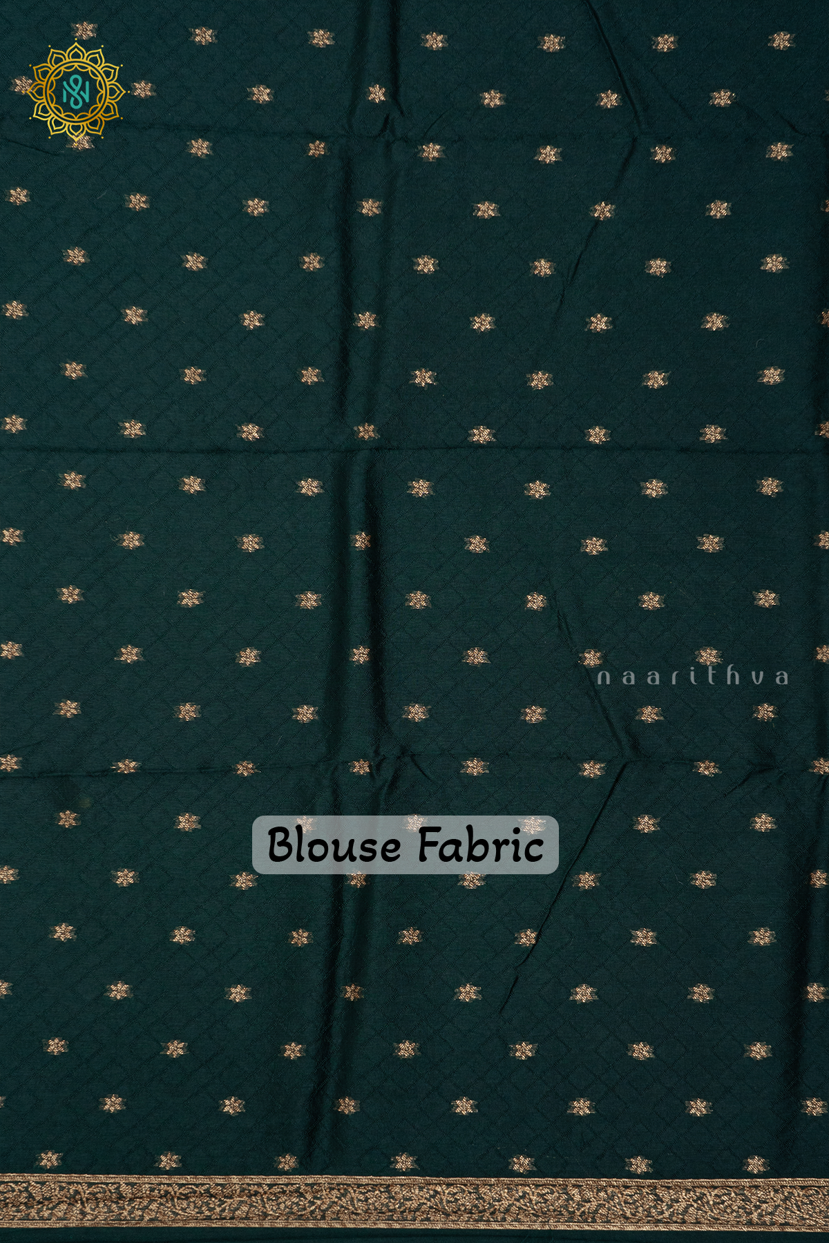 BOTTLE GREEN - SEMI TUSSAR SILK