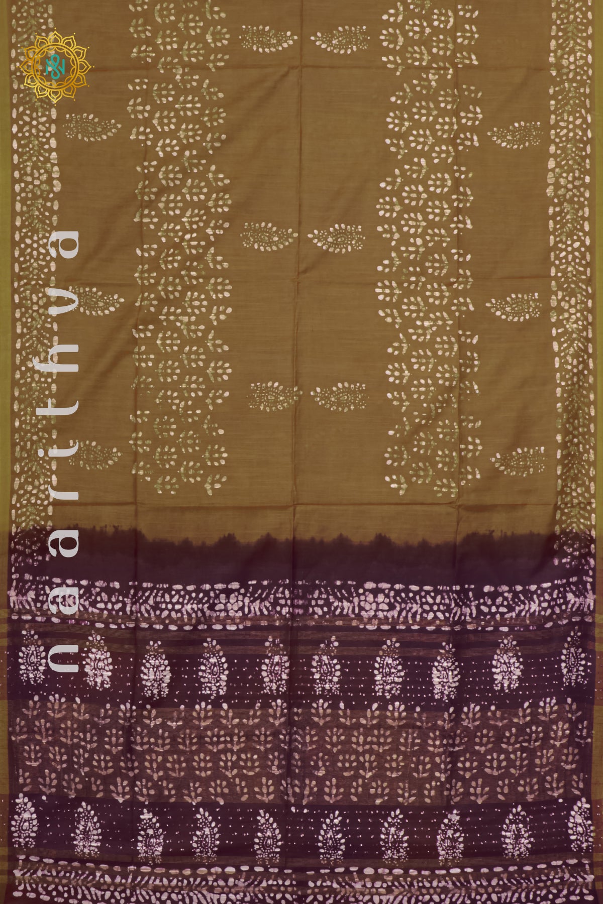 MUSTARD WITH DEEP WINE - SLUB COTTON