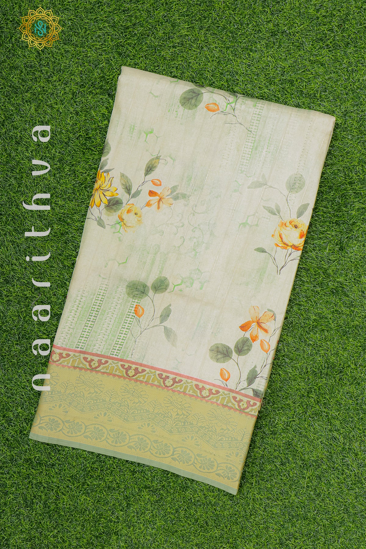 GREEN - SEMI KOTHA CREPE