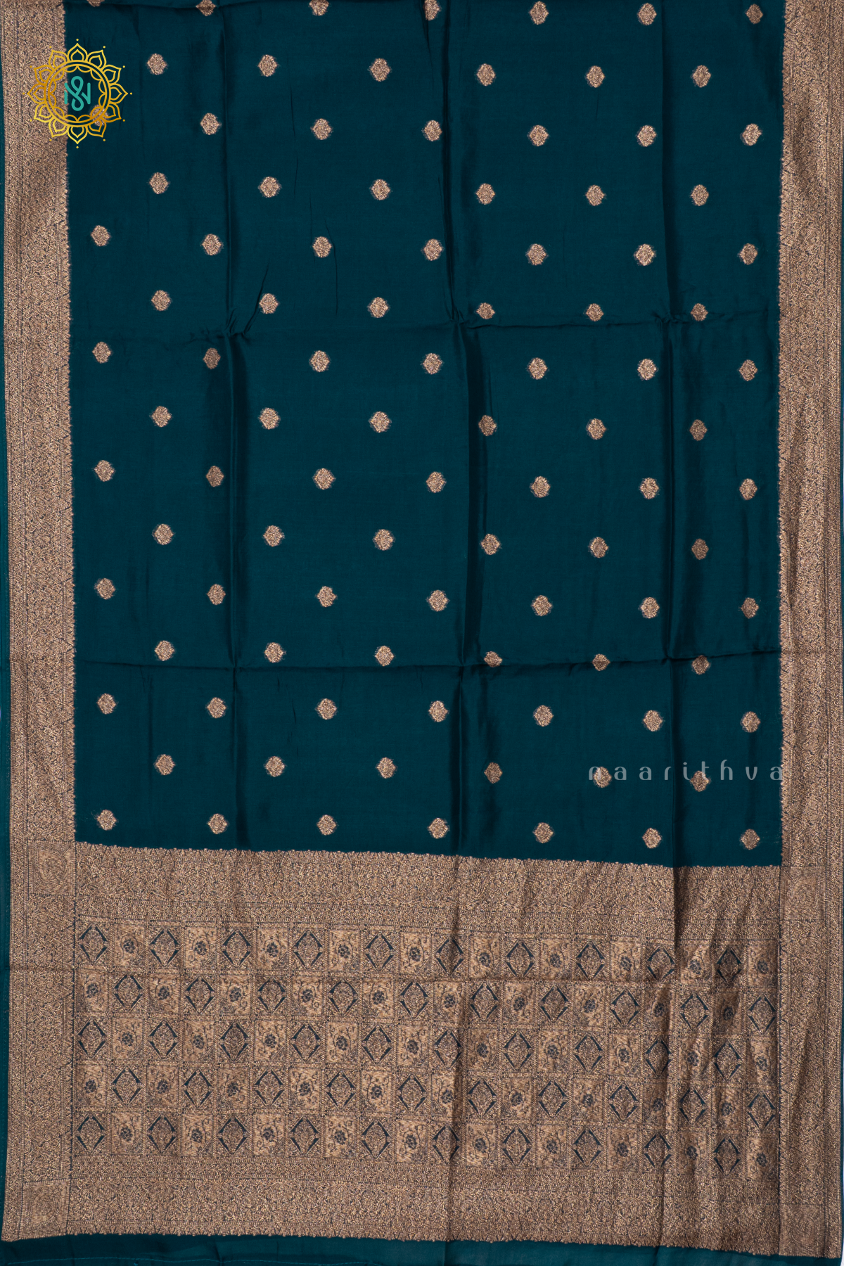 PEACOCK BLUE - SEMI TUSSAR SILK