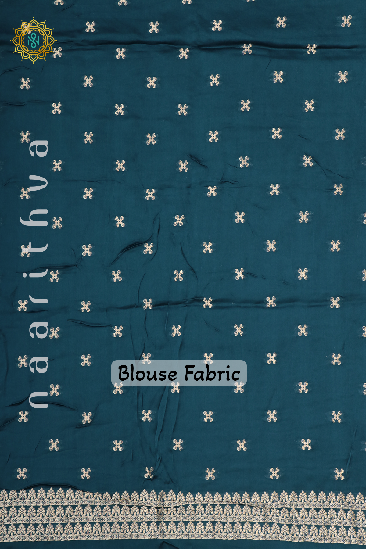 PEACOCK BLUE - SATIN BANARAS