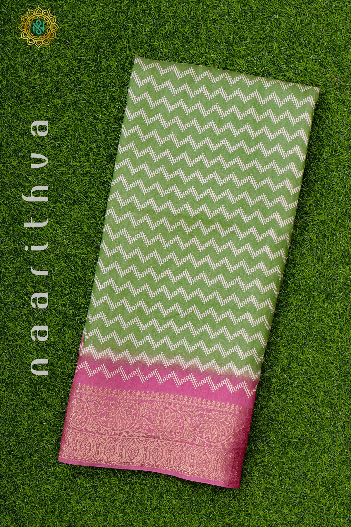 GREEN WITH PINK - BUTTER CREPE