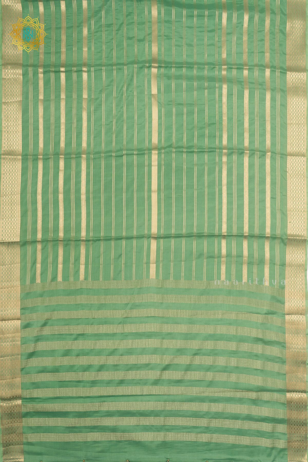 PISTA GREEN - SEMI MYSORE CREPE SILK