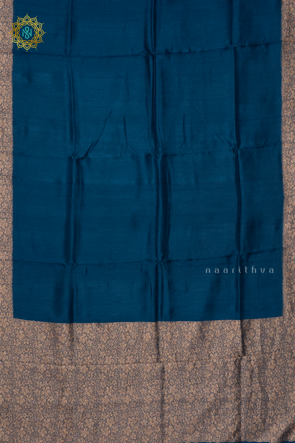 PEACOCK BLUE - SEMI TUSSAR SILK