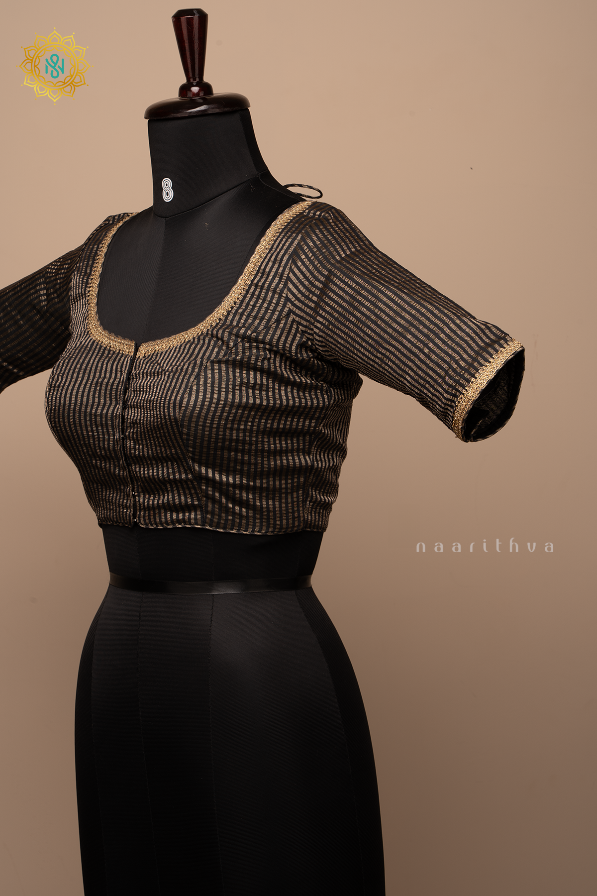 BLACK - TISSUE READYMADE BLOUSE