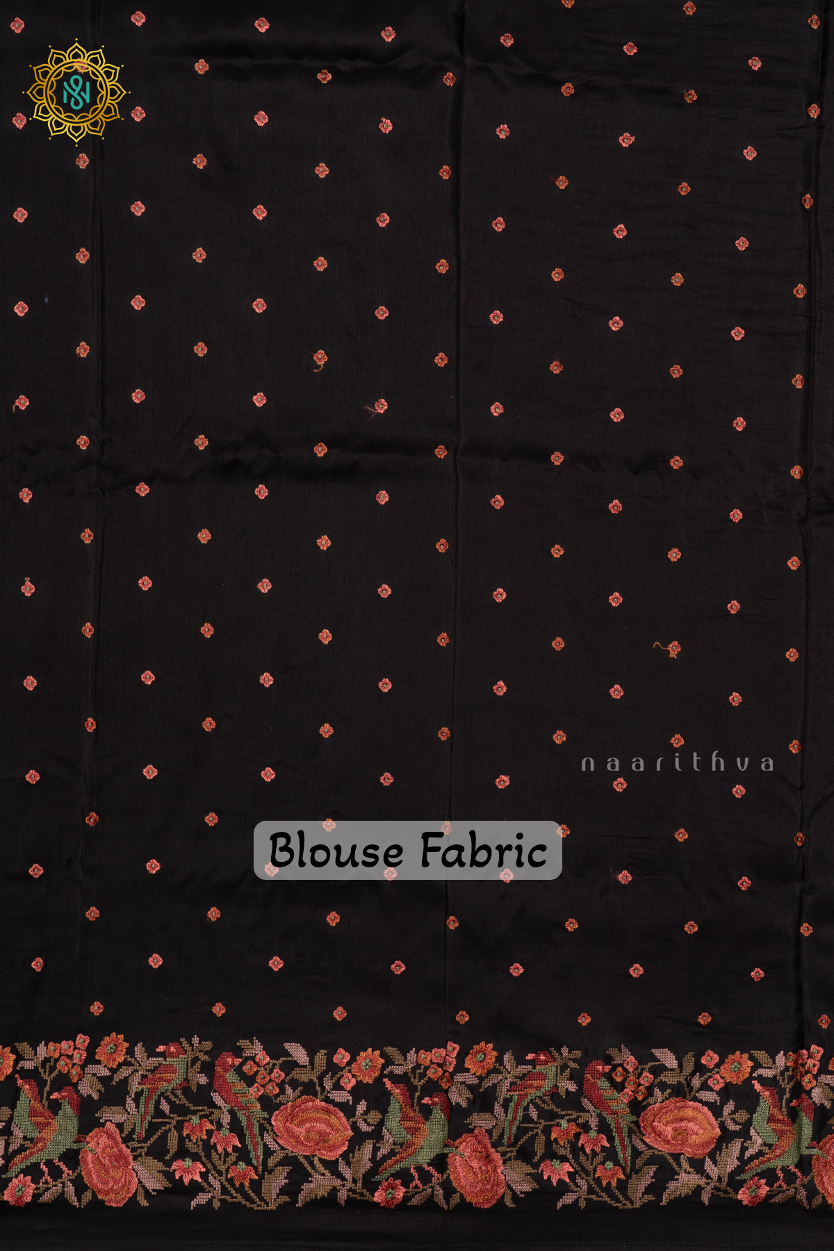 BLACK - SEMI CREPE SILK