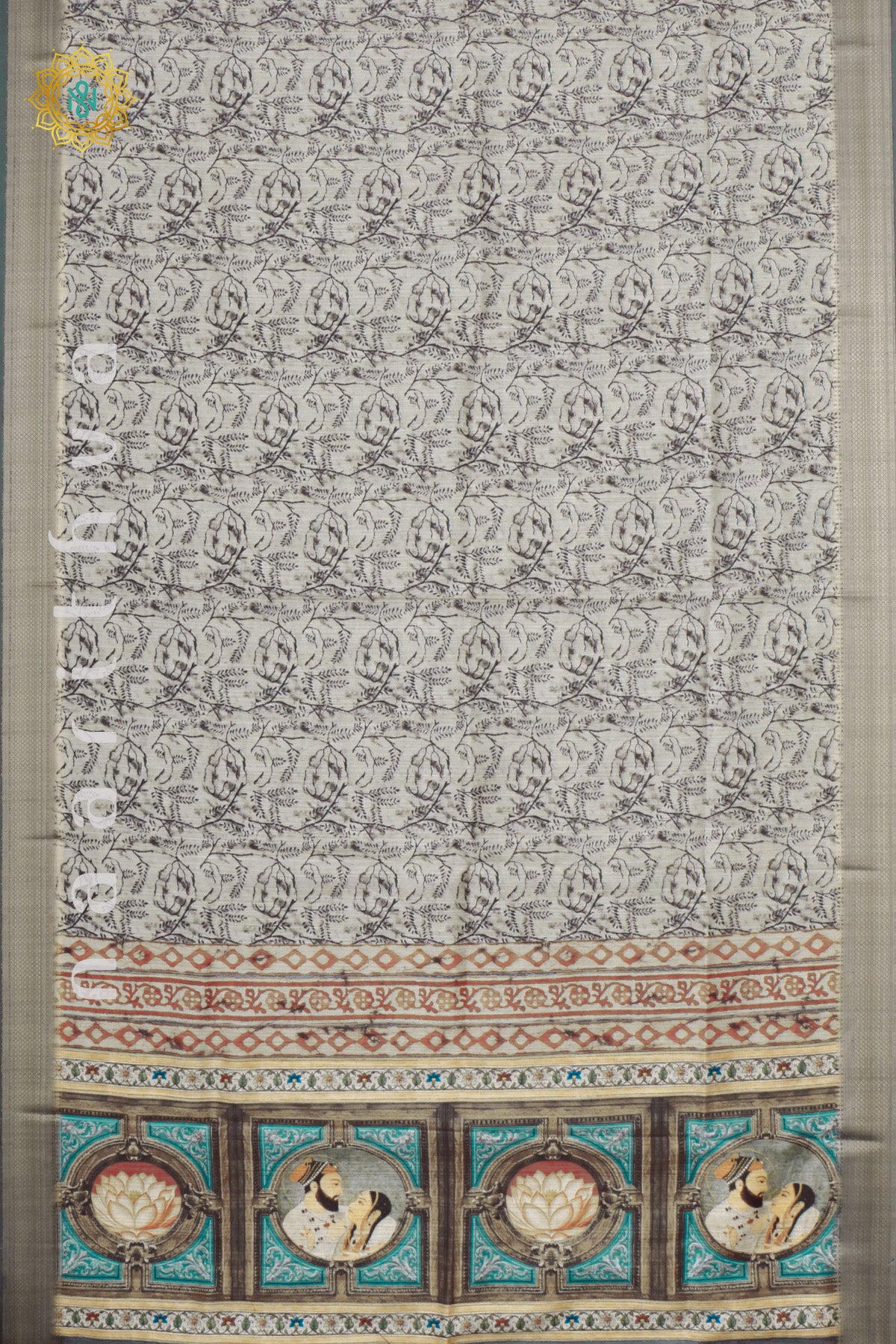 WHITE WITH ELEPHANT GREY - KOTHA TUSSAR