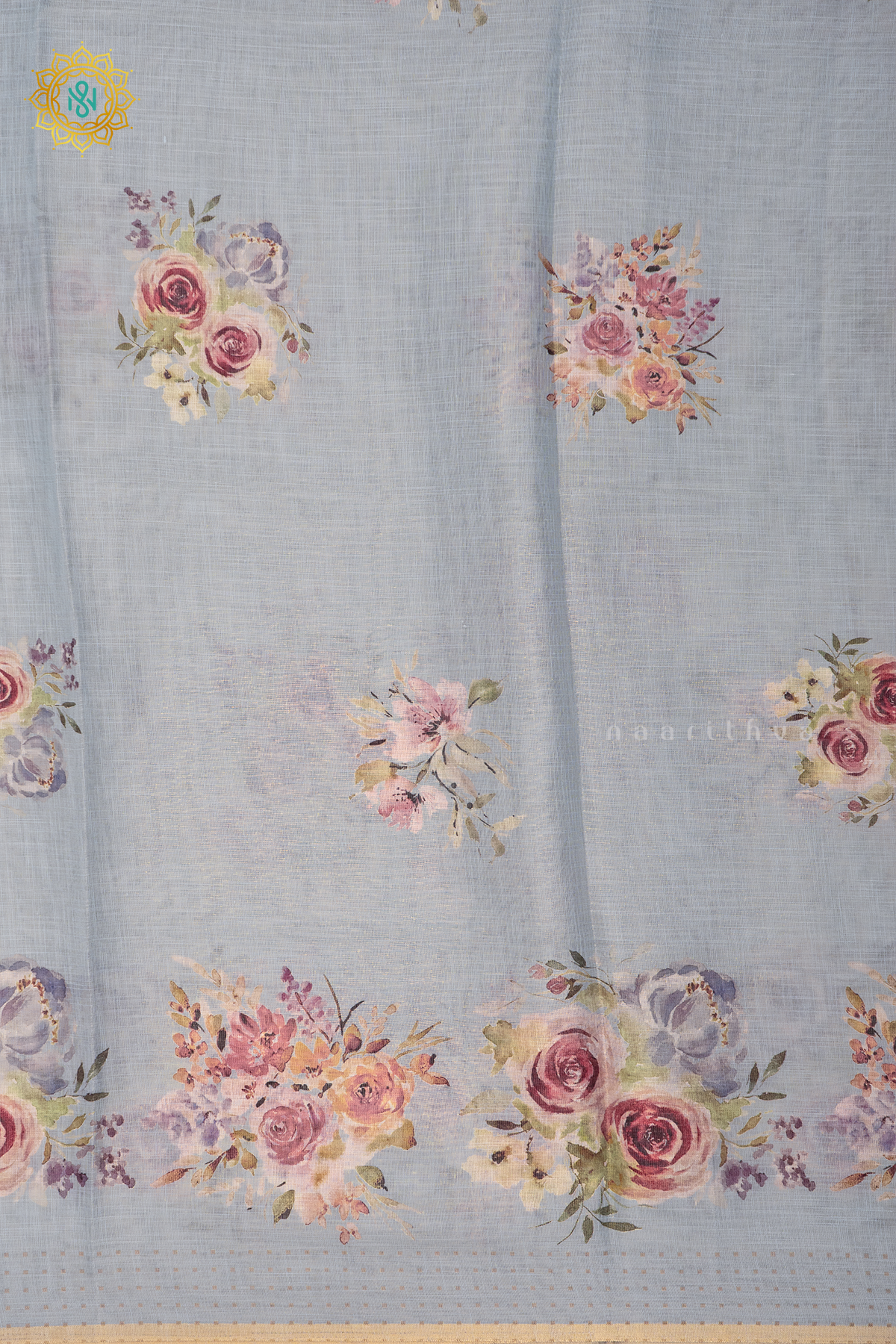 AQUA BLUE - LINEN BY COTTON