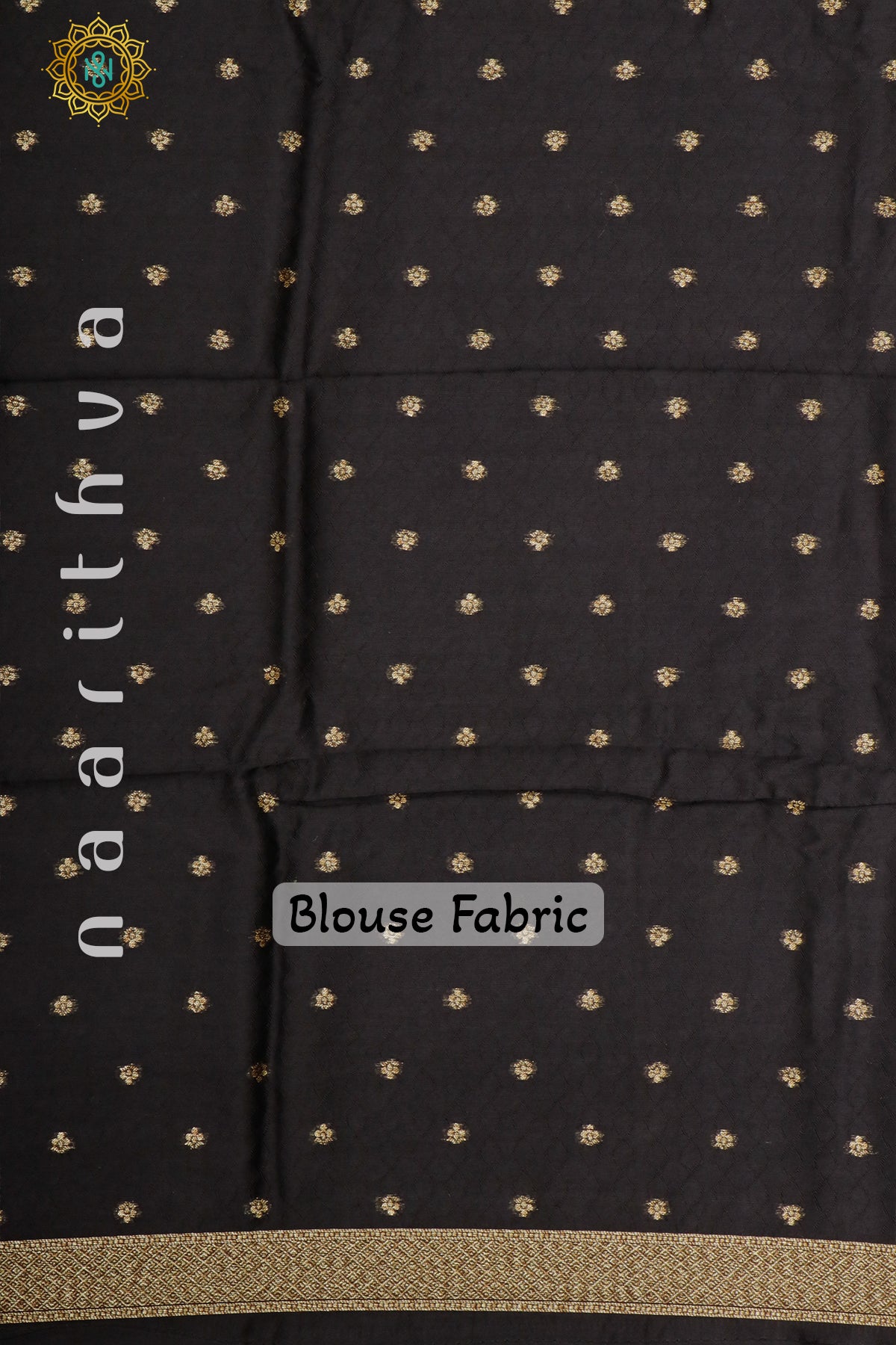 BLACK - SEMI TUSSAR SILK