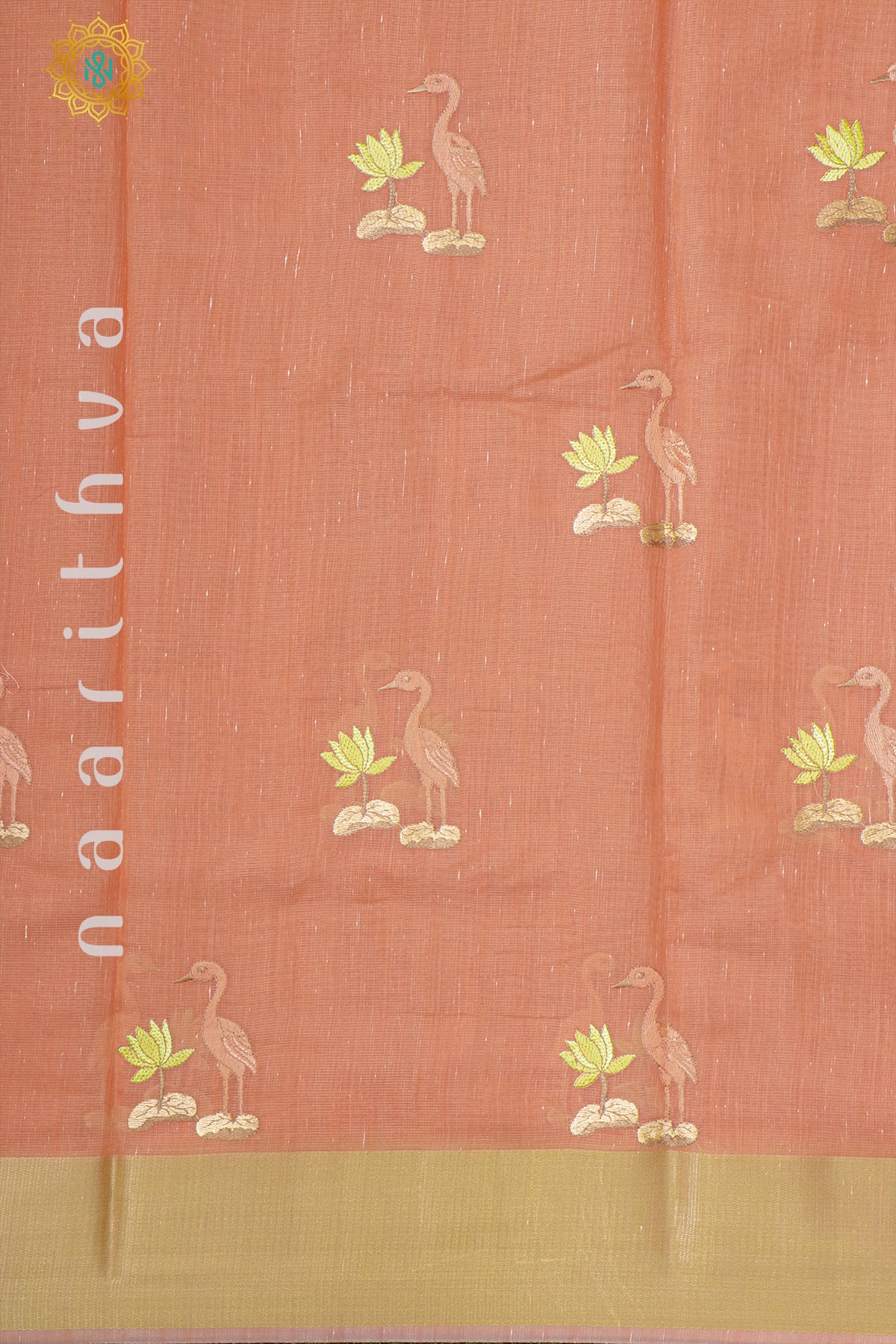 PEACHISH ORANGE - LINEN TISSUE