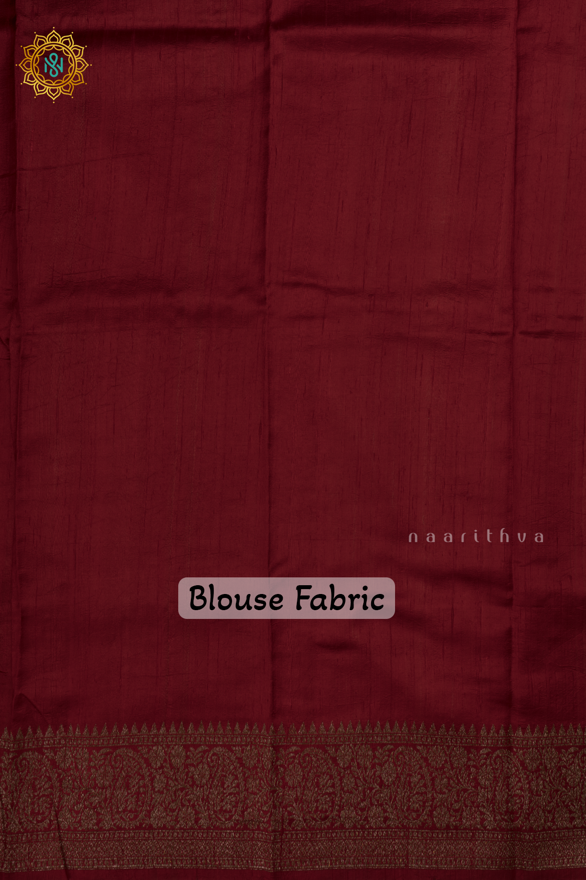 Off White with Red Pure Banarasi Raw Silk Saree With Allover Zari Buttas And Zari Border