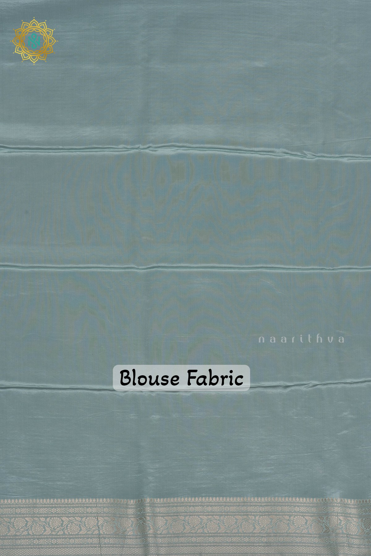 AQUA GREEN - SEMI KATAN BANARASI