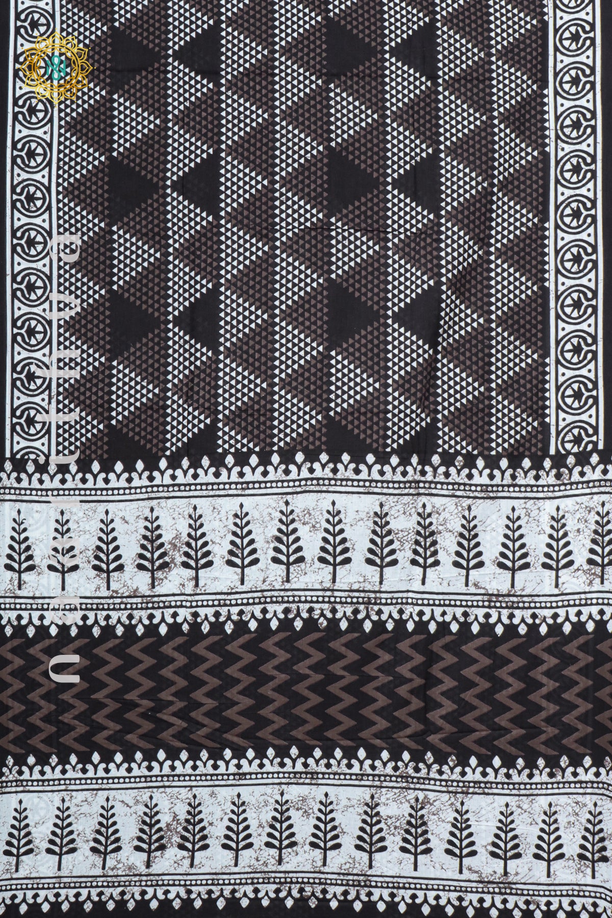 BLACK WITH WHITE - MUL COTTON