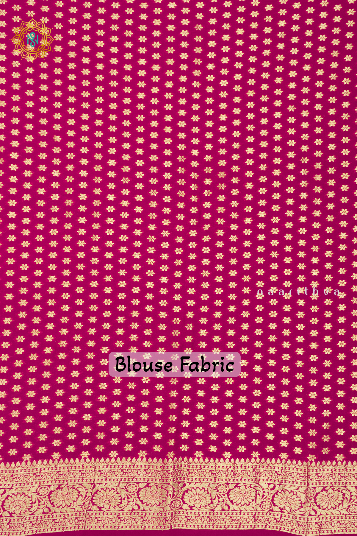 PURPLE WITH PINK - SEMI GEORGETTE