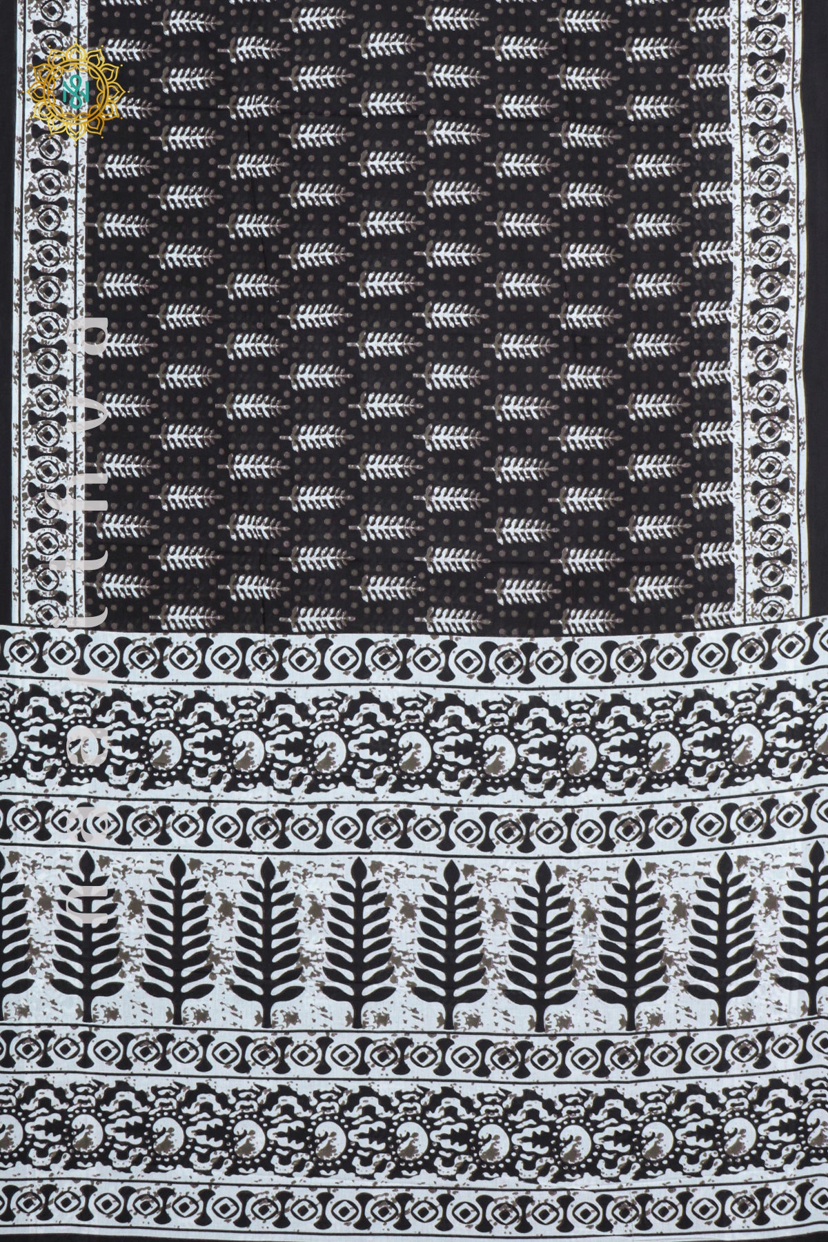 BLACK WITH WHITE - MUL COTTON
