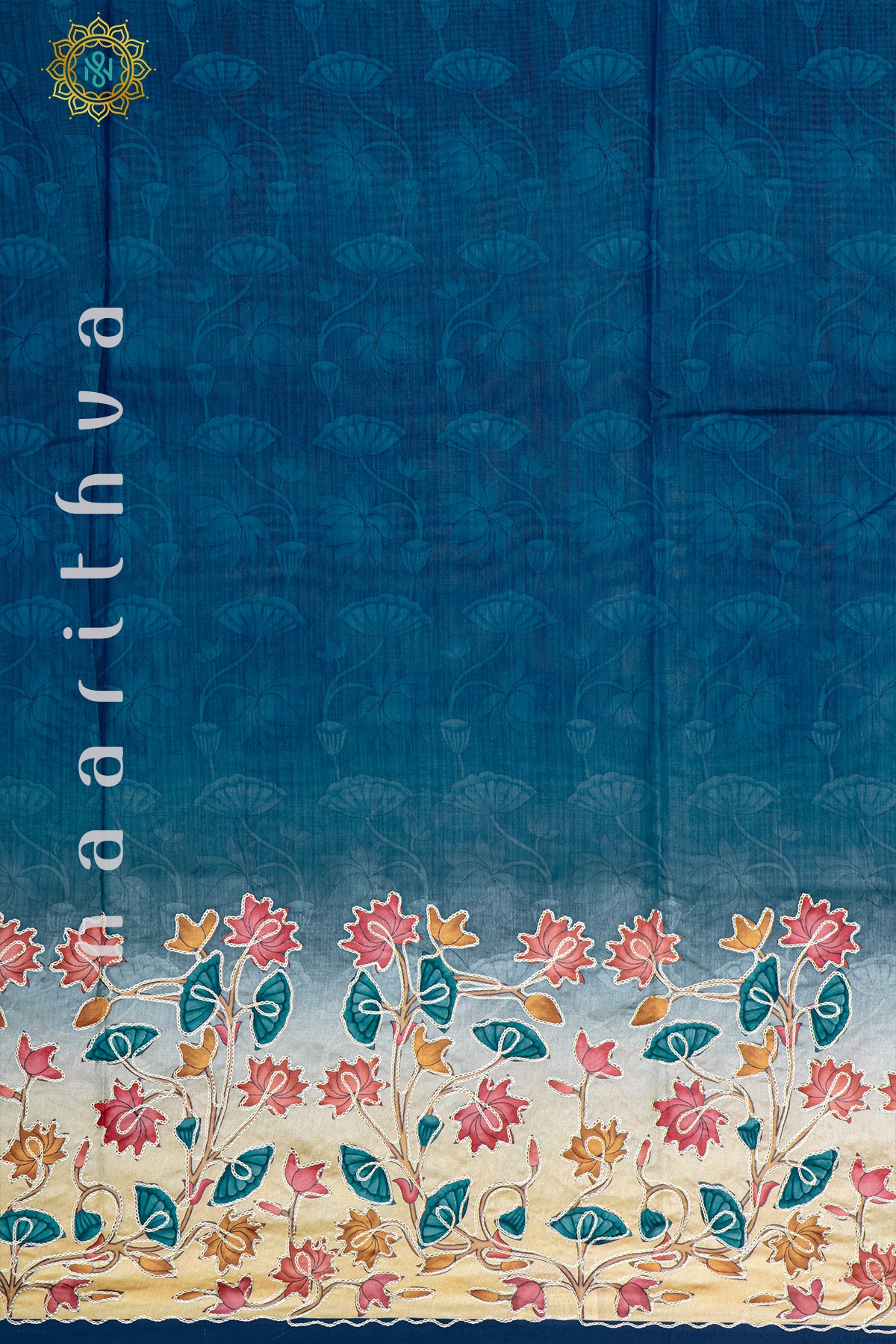 BLUE - SEMI TUSSAR SILK