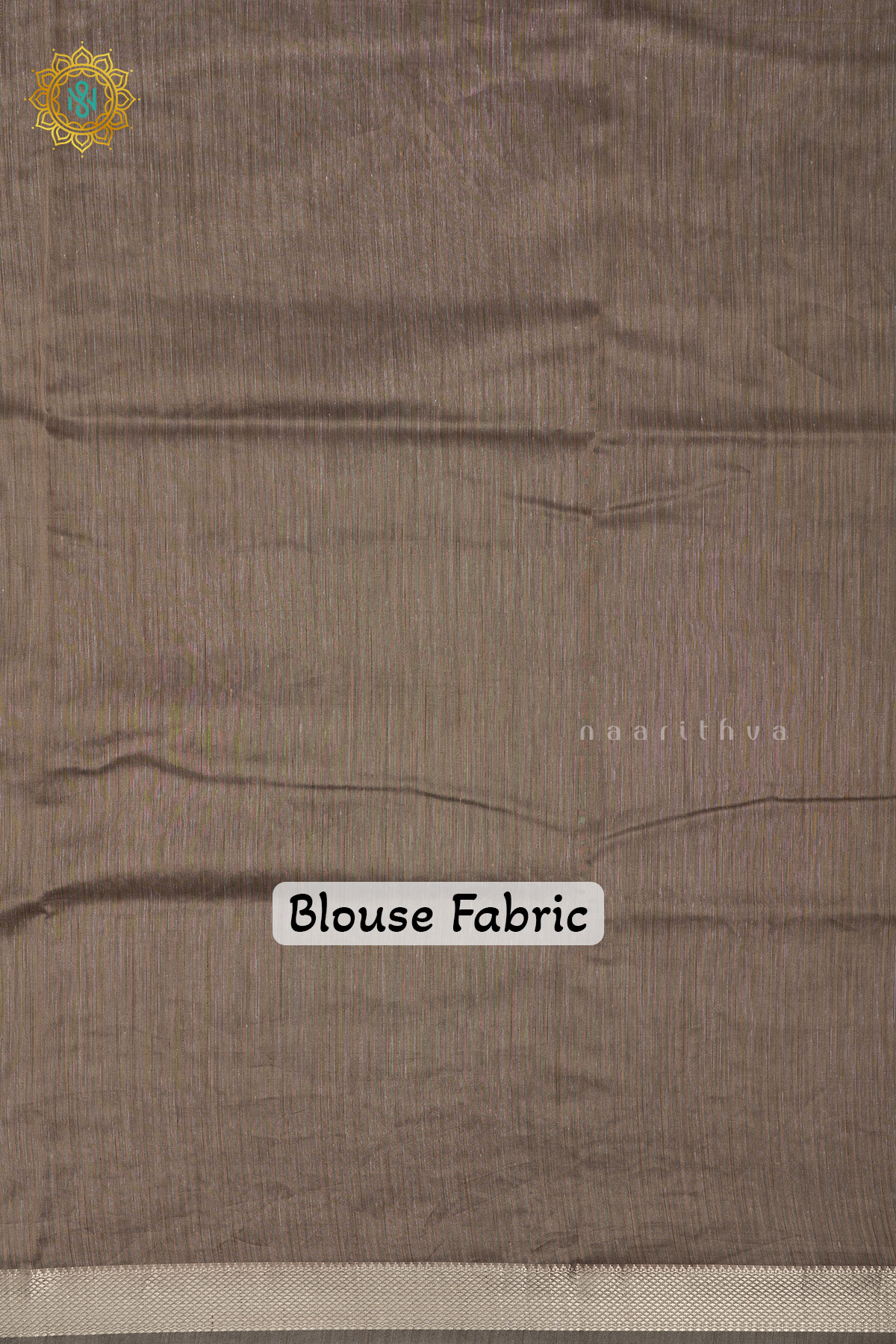 BROWN - LINENTISSUE WITH APPLIQUE WORK