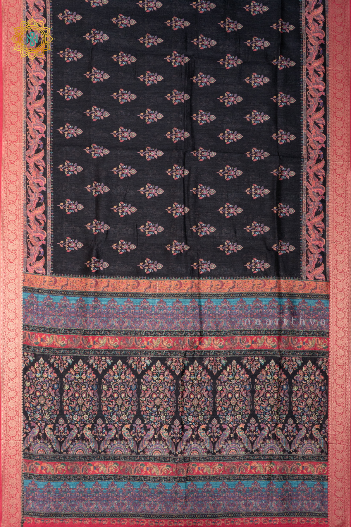 BLACK WITH RED - SOFT TUSSAR