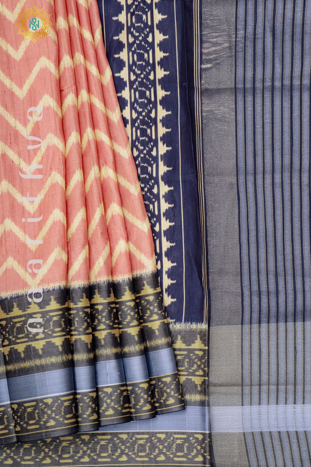 PINK WITH NAVY BLUE - KOTHA TUSSAR