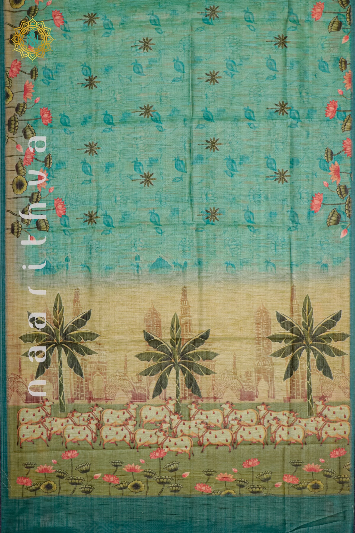 AQUA GREEN - LINEN TISSUE