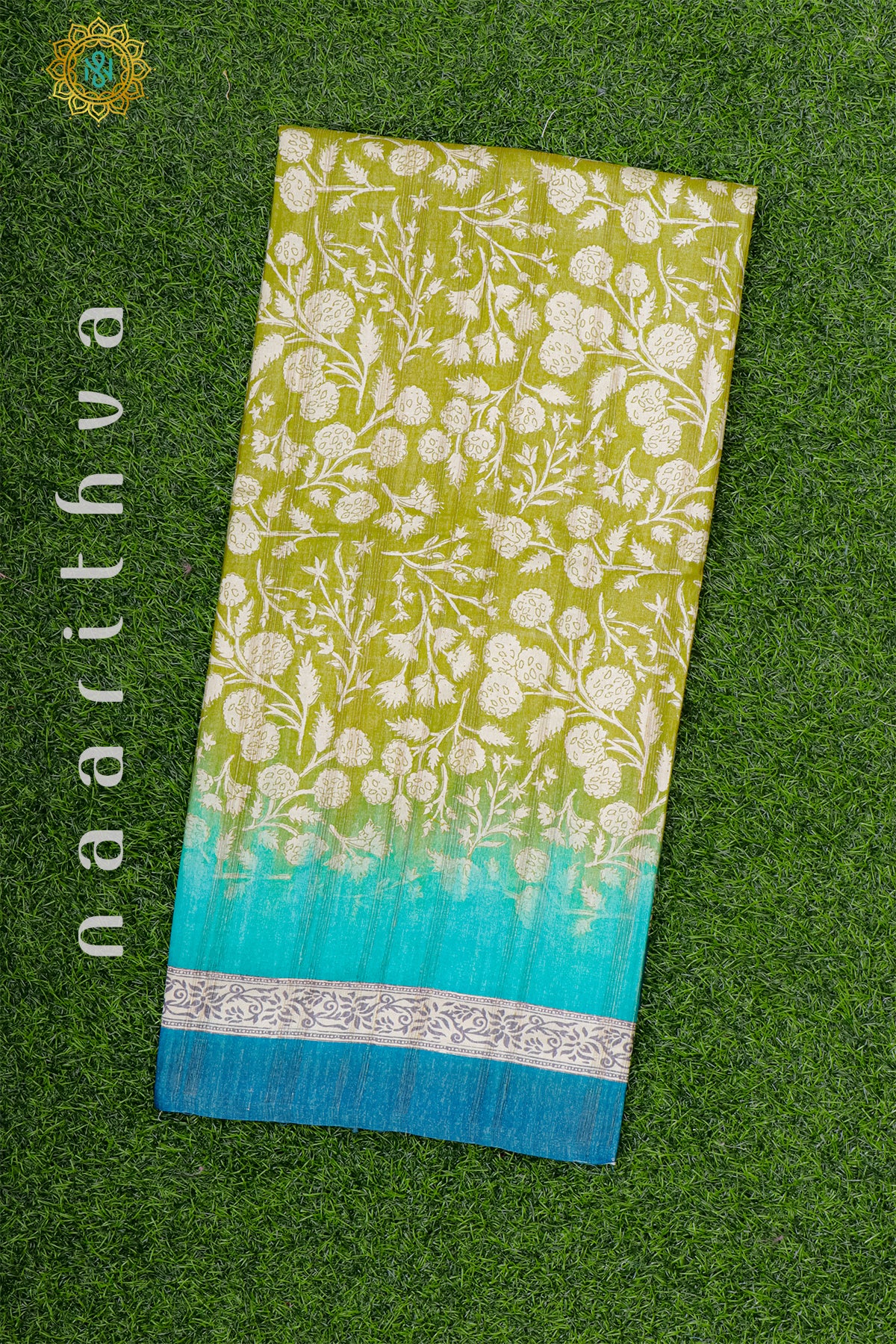 LEMON GREEN WITH BLUE - KOTHA TUSSAR