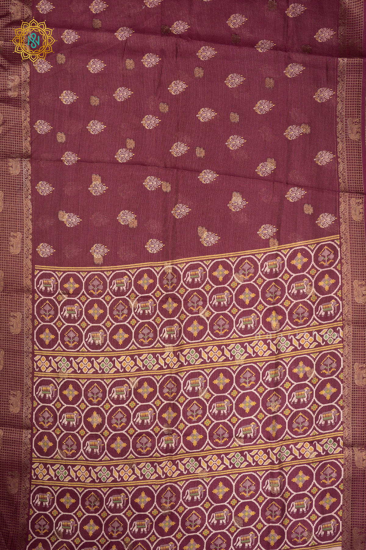 MAROON - SEMI GEORGETTE