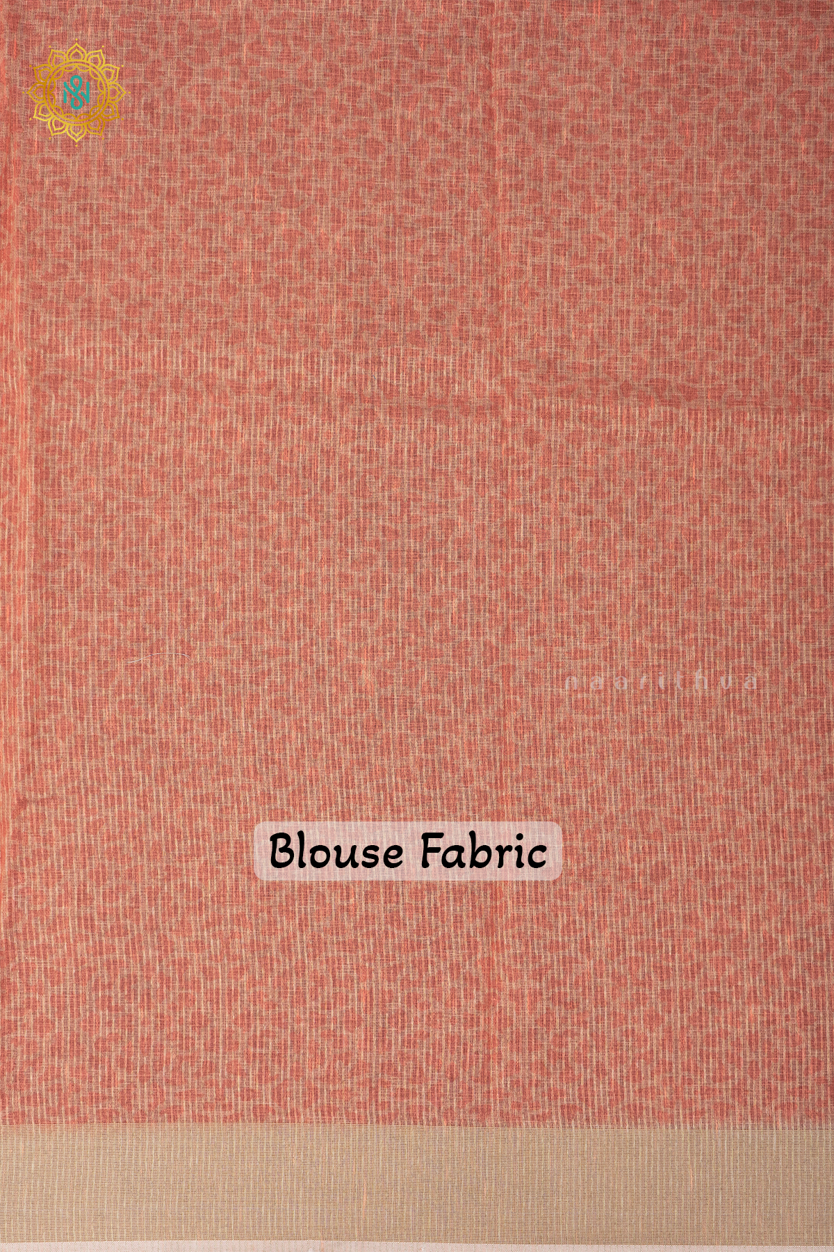 OFF WHITE WITH PEACH - LINEN BY COTTON