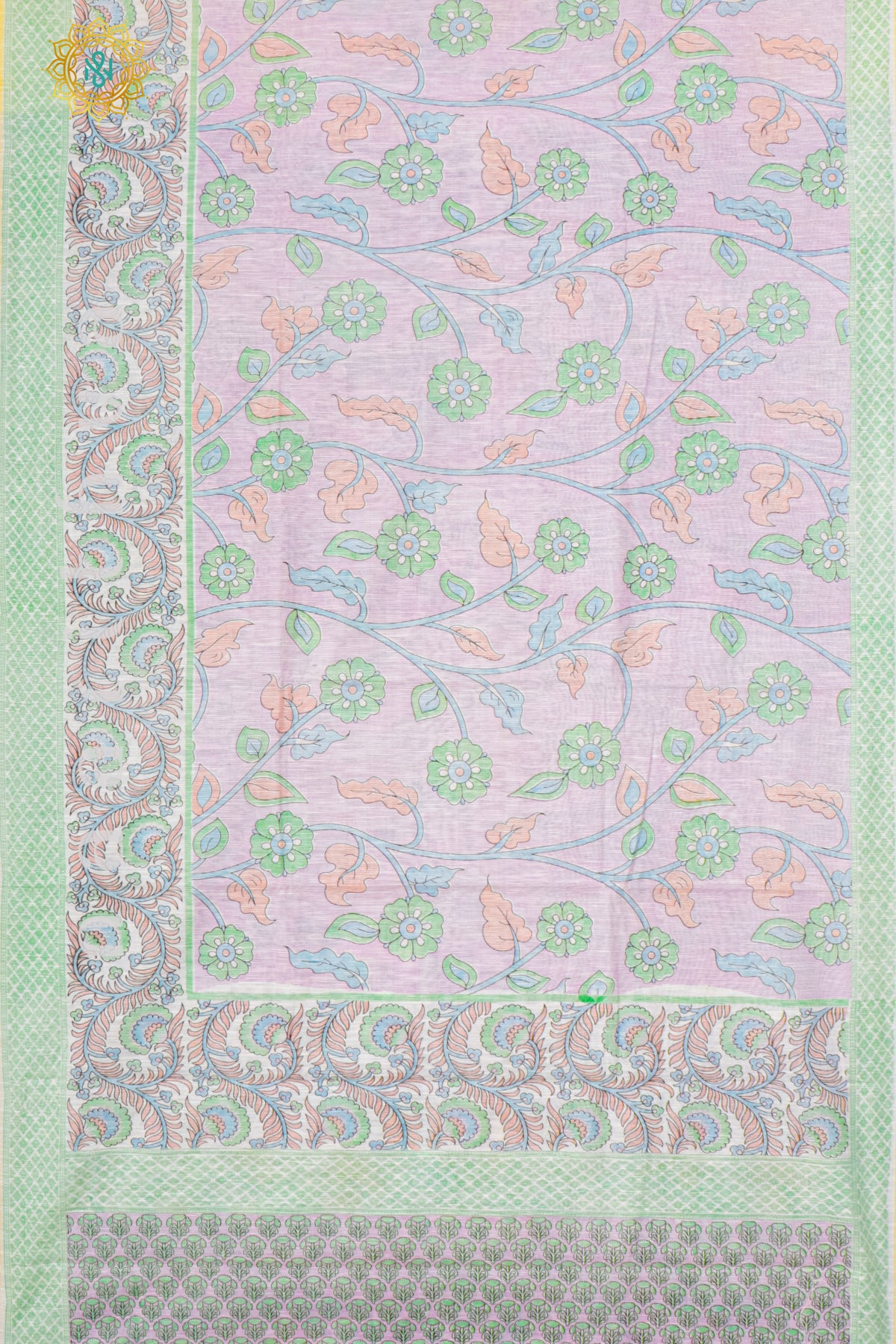 PINK WITH WHITE - JUTE COTTON