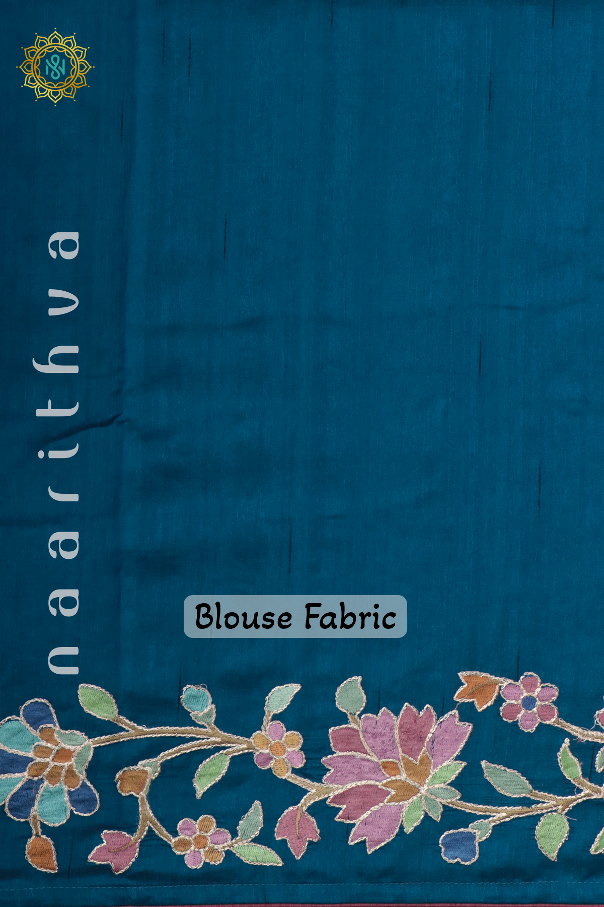 TEAL BLUE - SEMI TUSSAR SILK