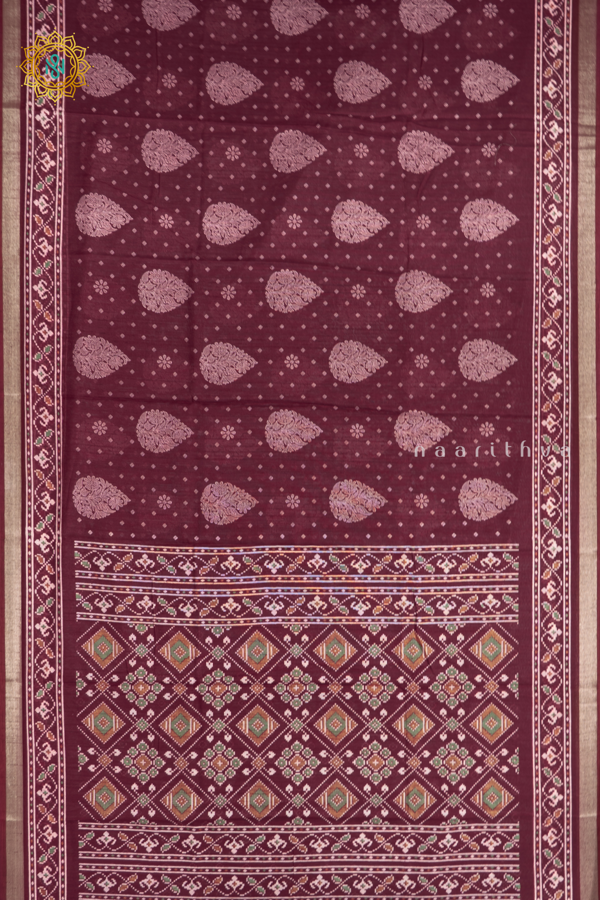 MAROON - JUTE COTTON