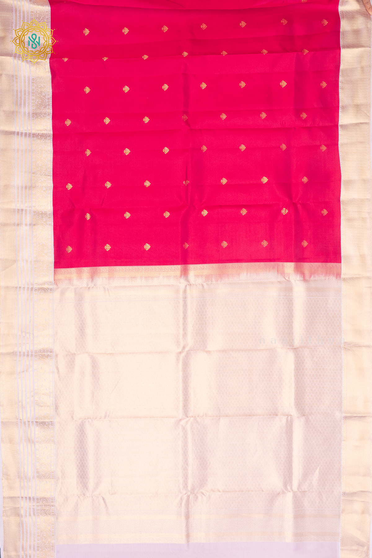 PINK WITH LIGHT LAVENDER - KANJIVARAM PURE MIX