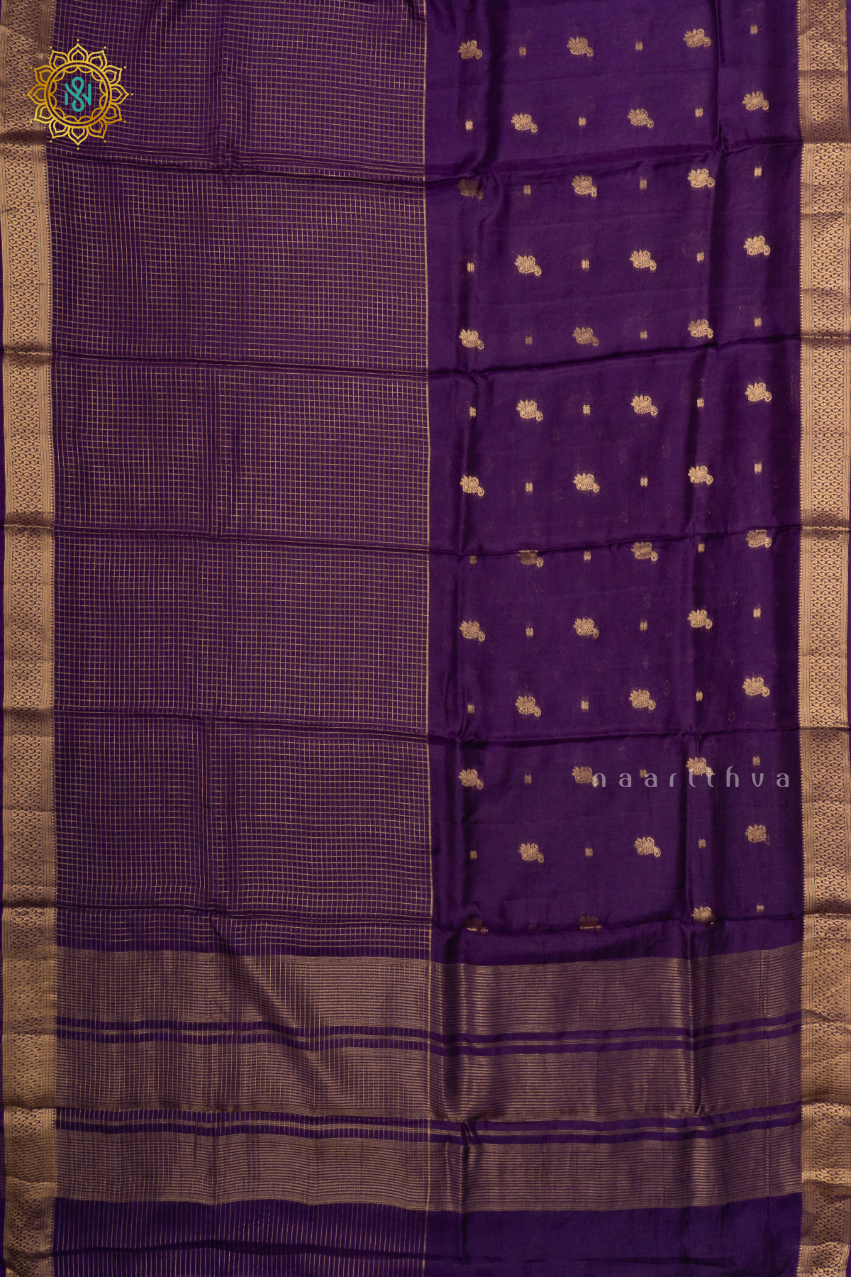PURPLE - SEMI CREPE SILK