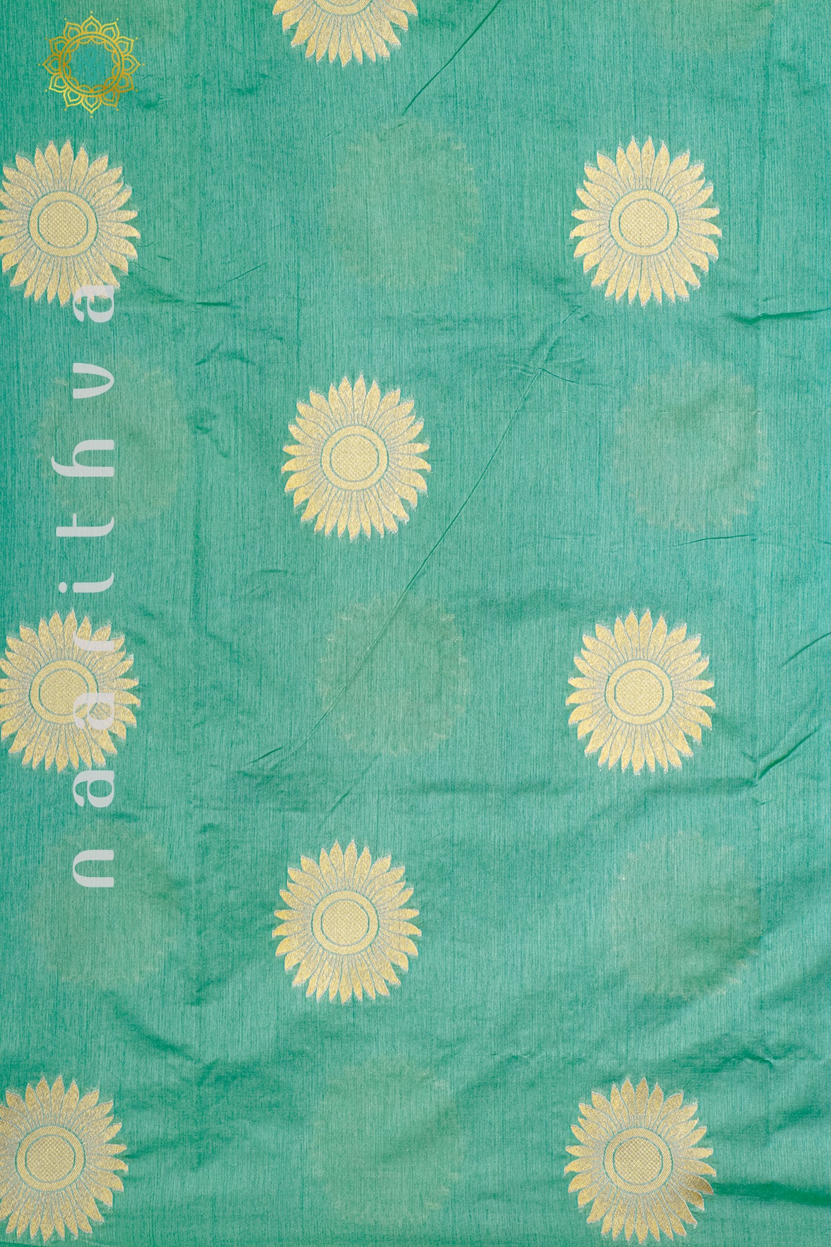 PISTA GREEN WITH PINK - RAW SILK