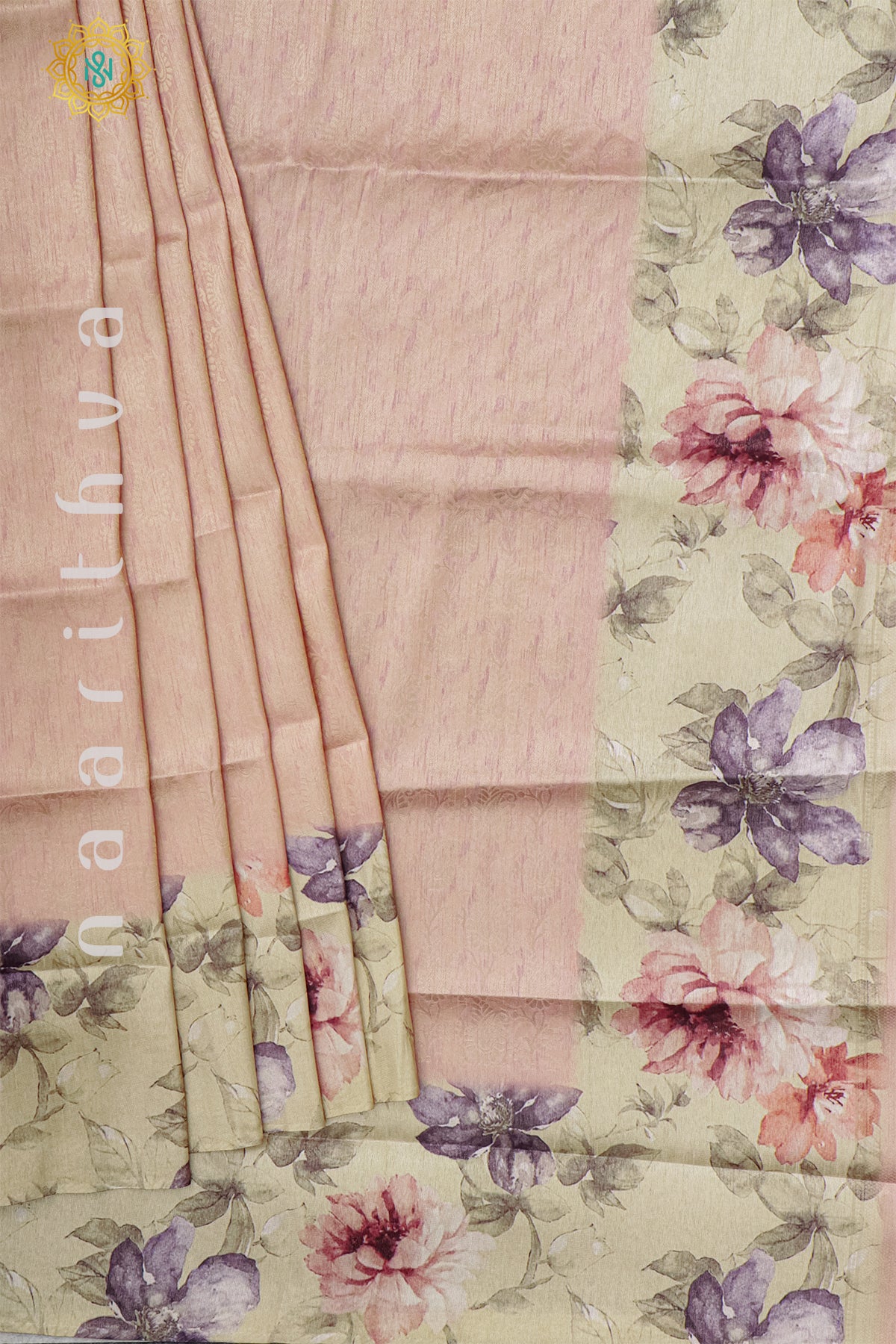 PEACH WITH BIEGE - SOFT TUSSAR
