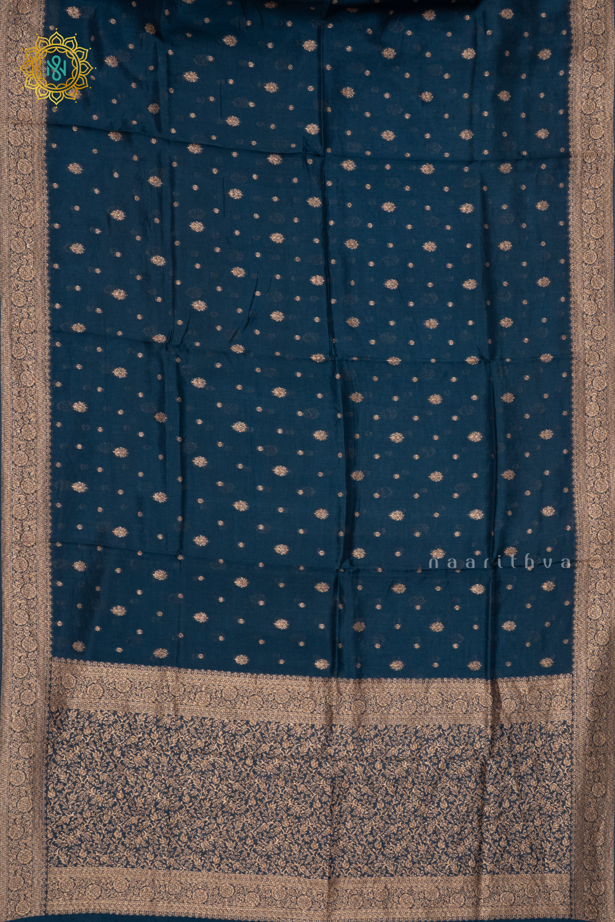 PEACOCK BLUE - SEMI TUSSAR SILK