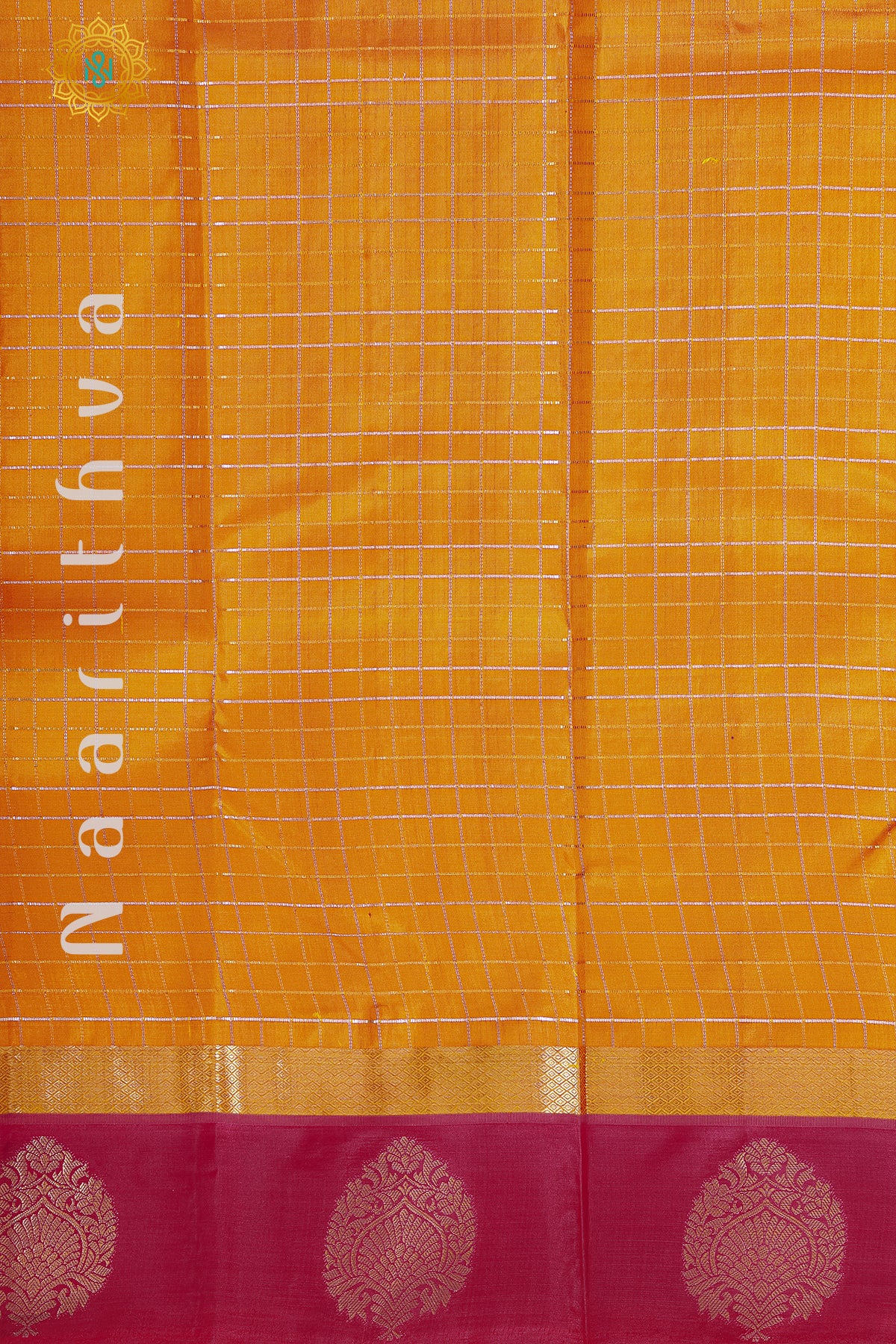 ORANGE WITH PINK - PURE KANJIVARAM SILK