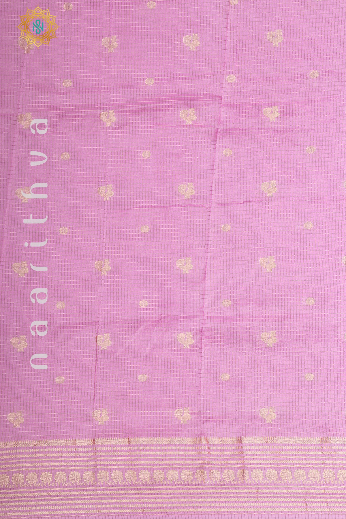 BABY PINK WITH RANI PINK - DOLA SILK