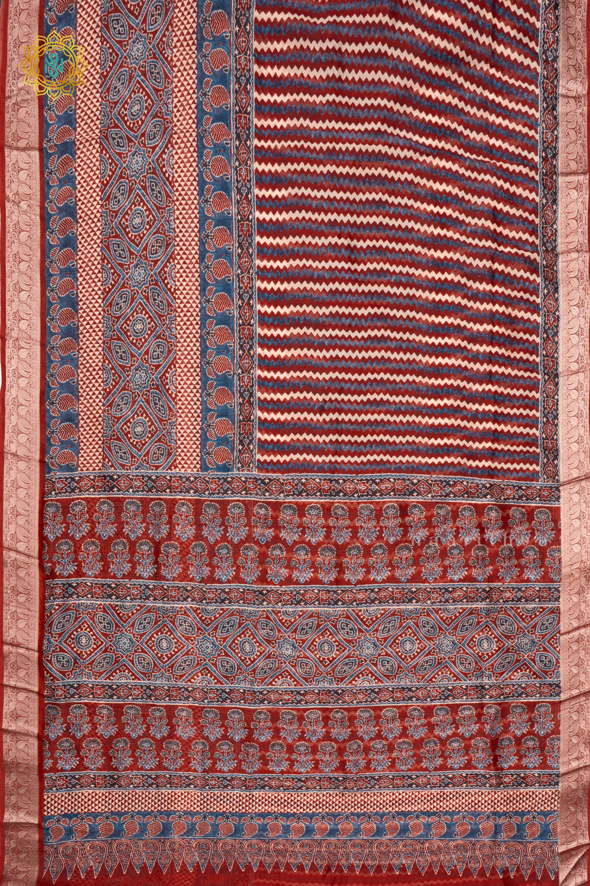 MAROON - SEMI ORGANZA CREPE