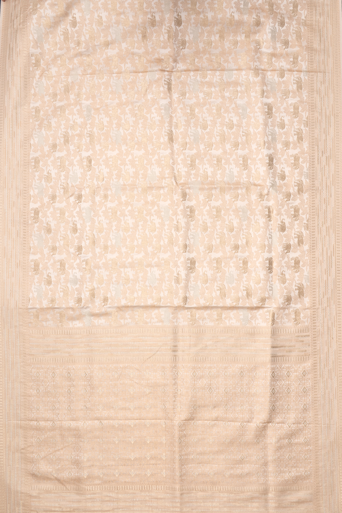 WHITE - SEMI KATAN BANARASI