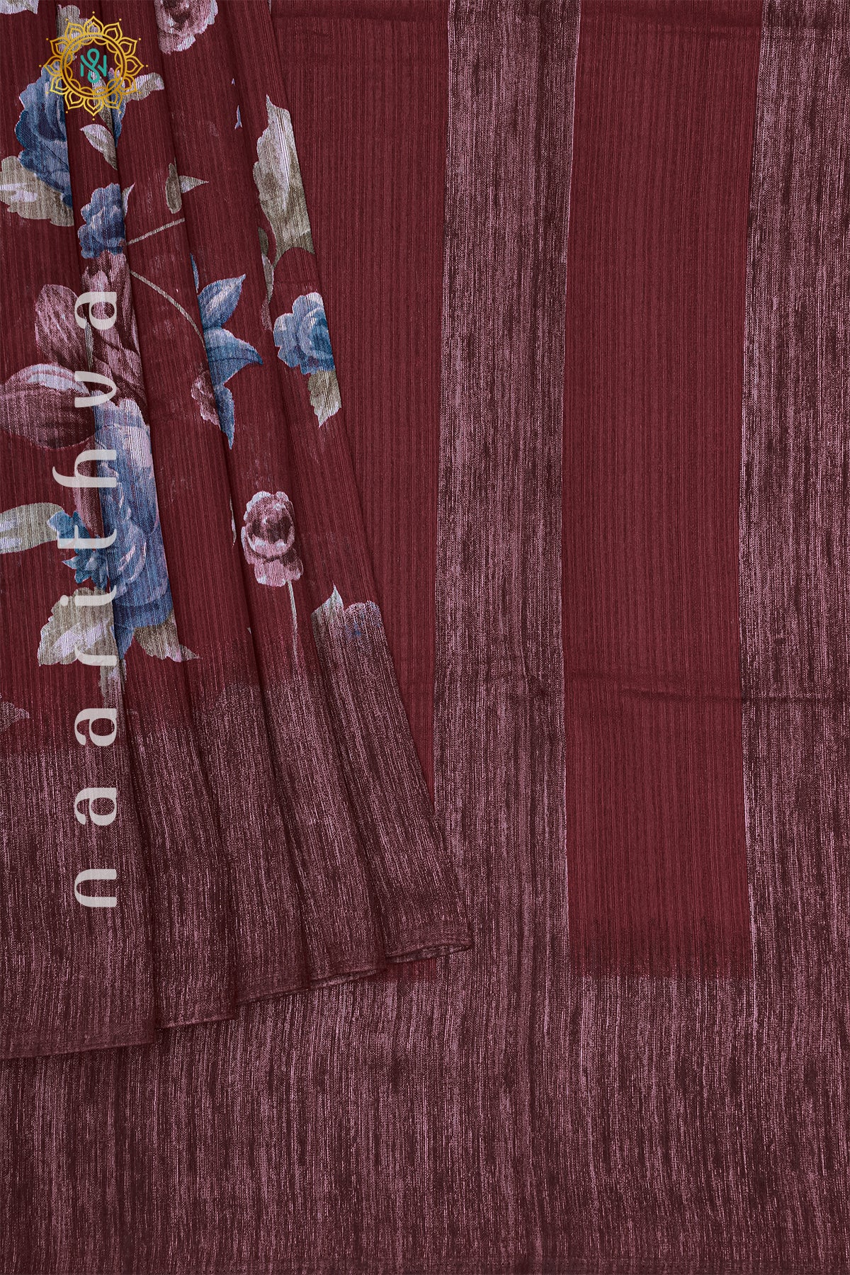 MAROON - JUTE COTTON