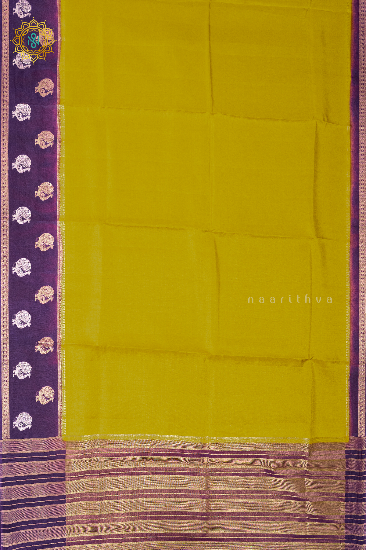 YELLOW WITH PURPLE - SEMI TISSUE